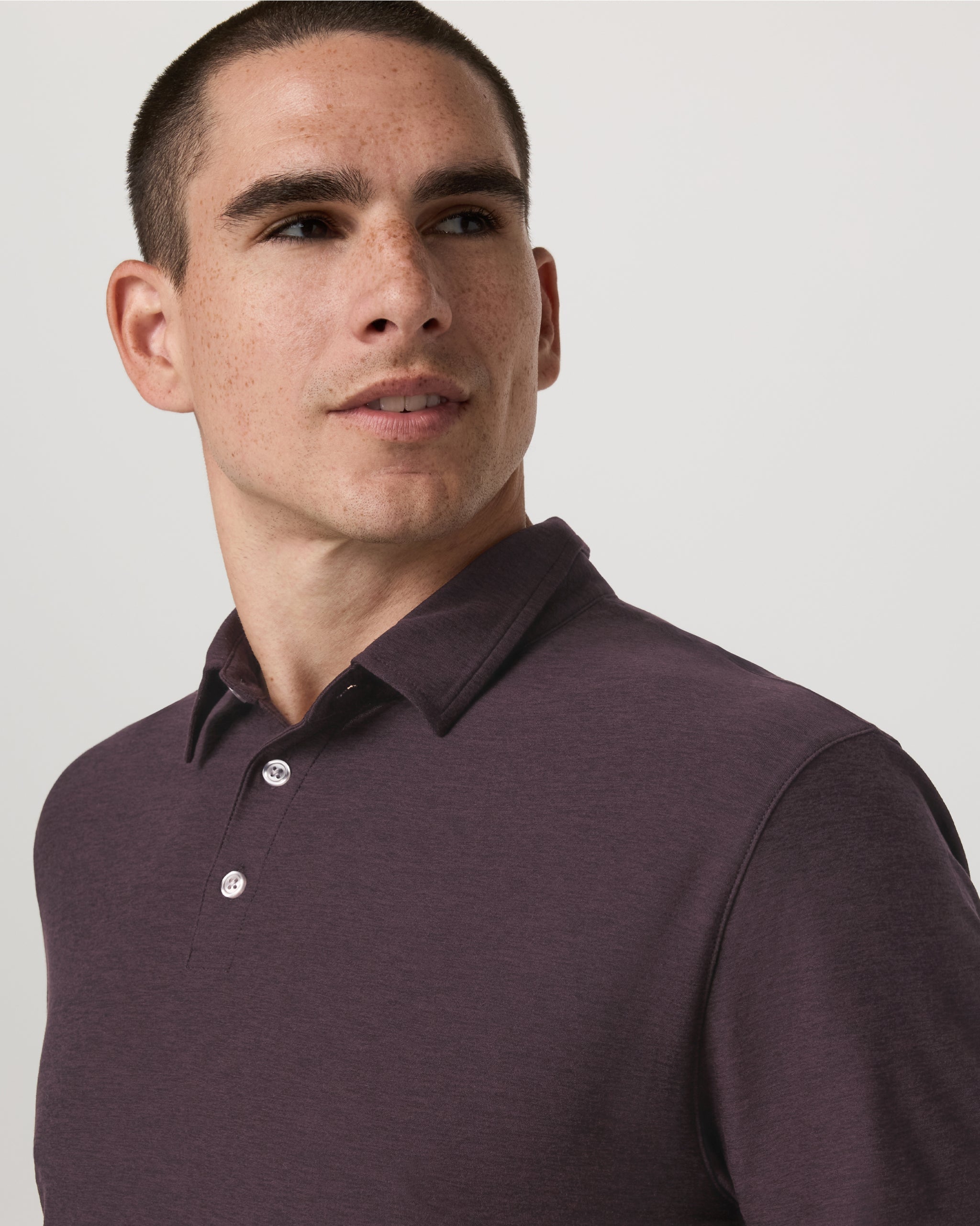 Strato Tech Polo | Raisin Heather