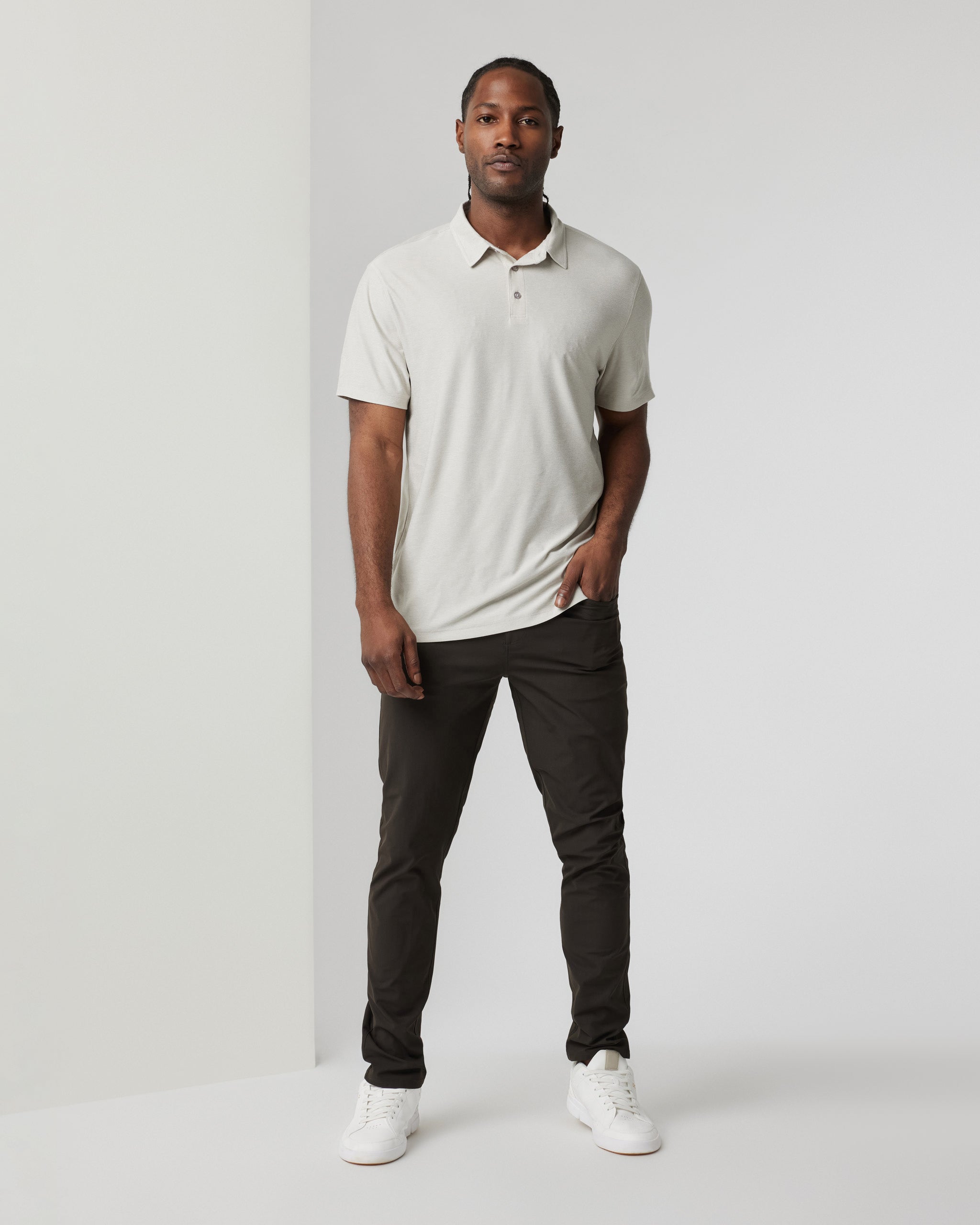 Strato Tech Polo | Salt Heather