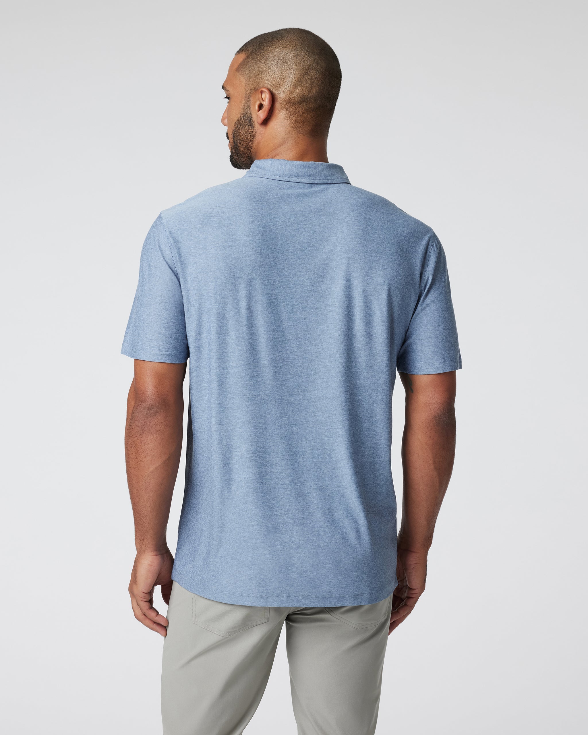 Strato Tech Polo | Chambray Heather