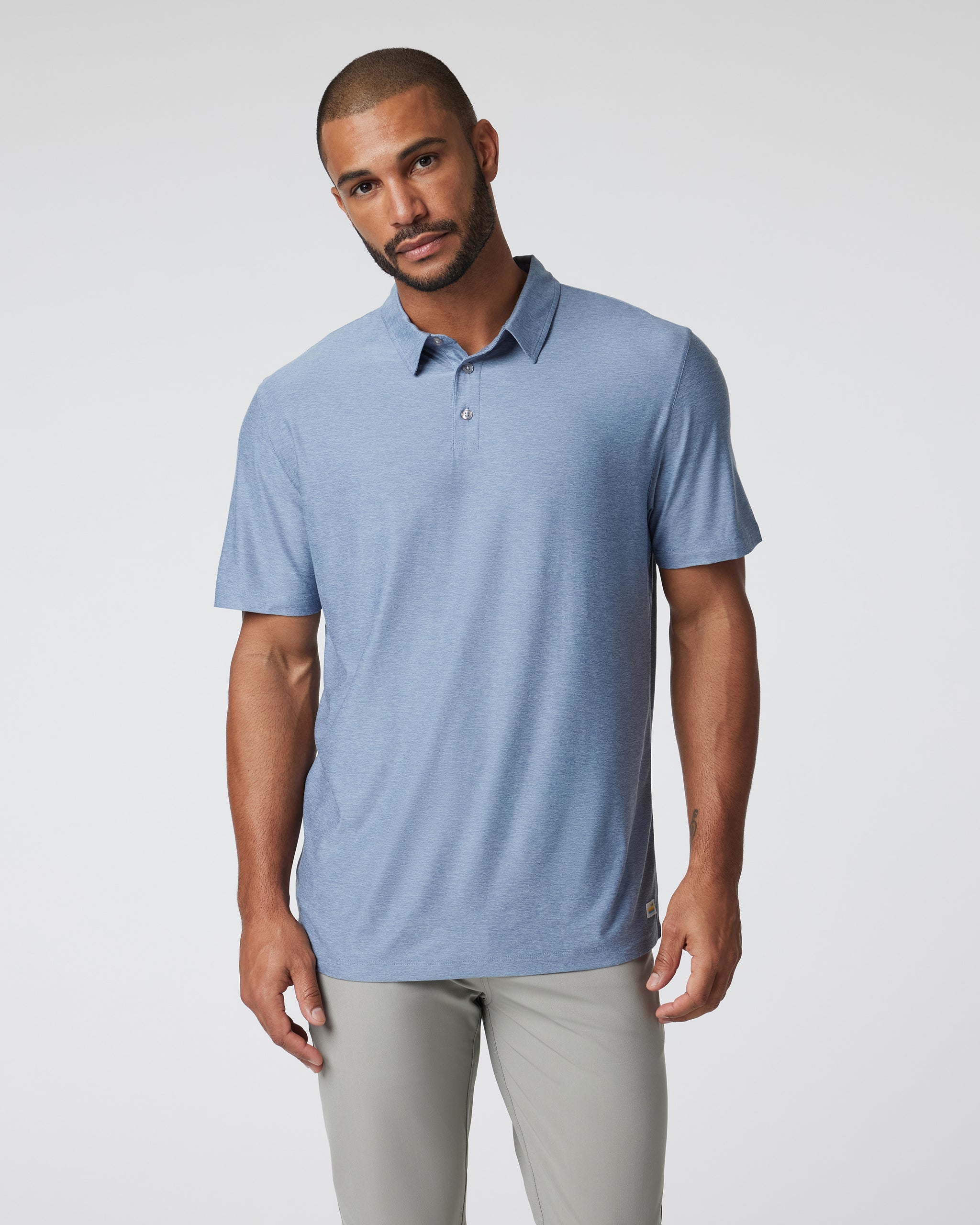Strato Tech Polo | Chambray Heather