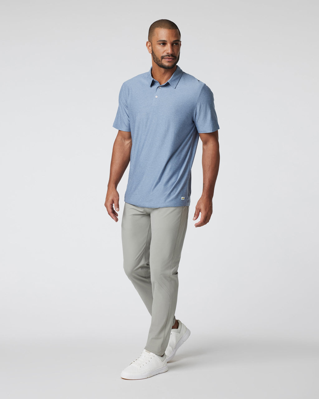 Strato Tech Polo | Chambray Heather