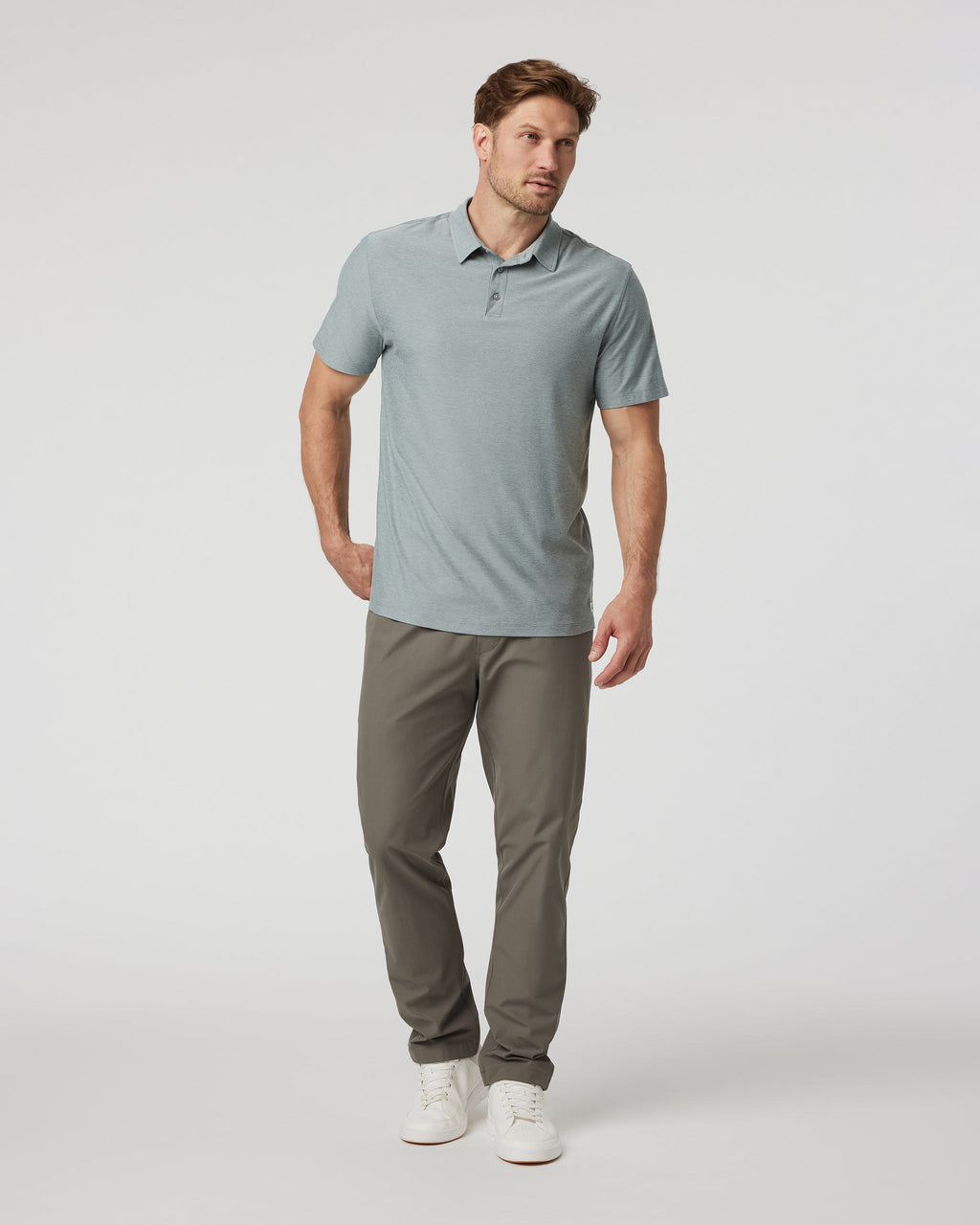 Strato Tech Polo | Vintage Pistachio Heather