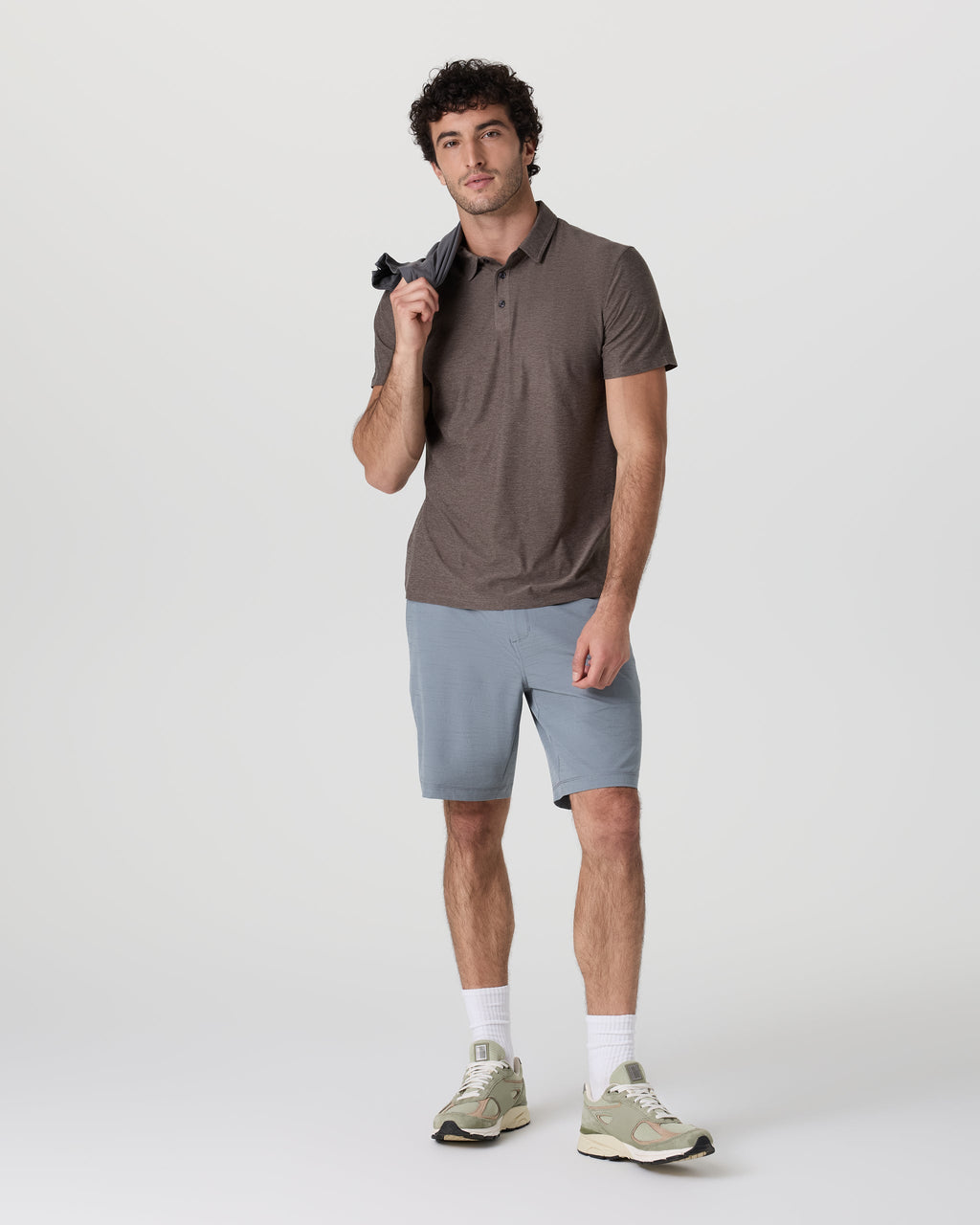 Strato Tech Polo | Warm Grey Heather