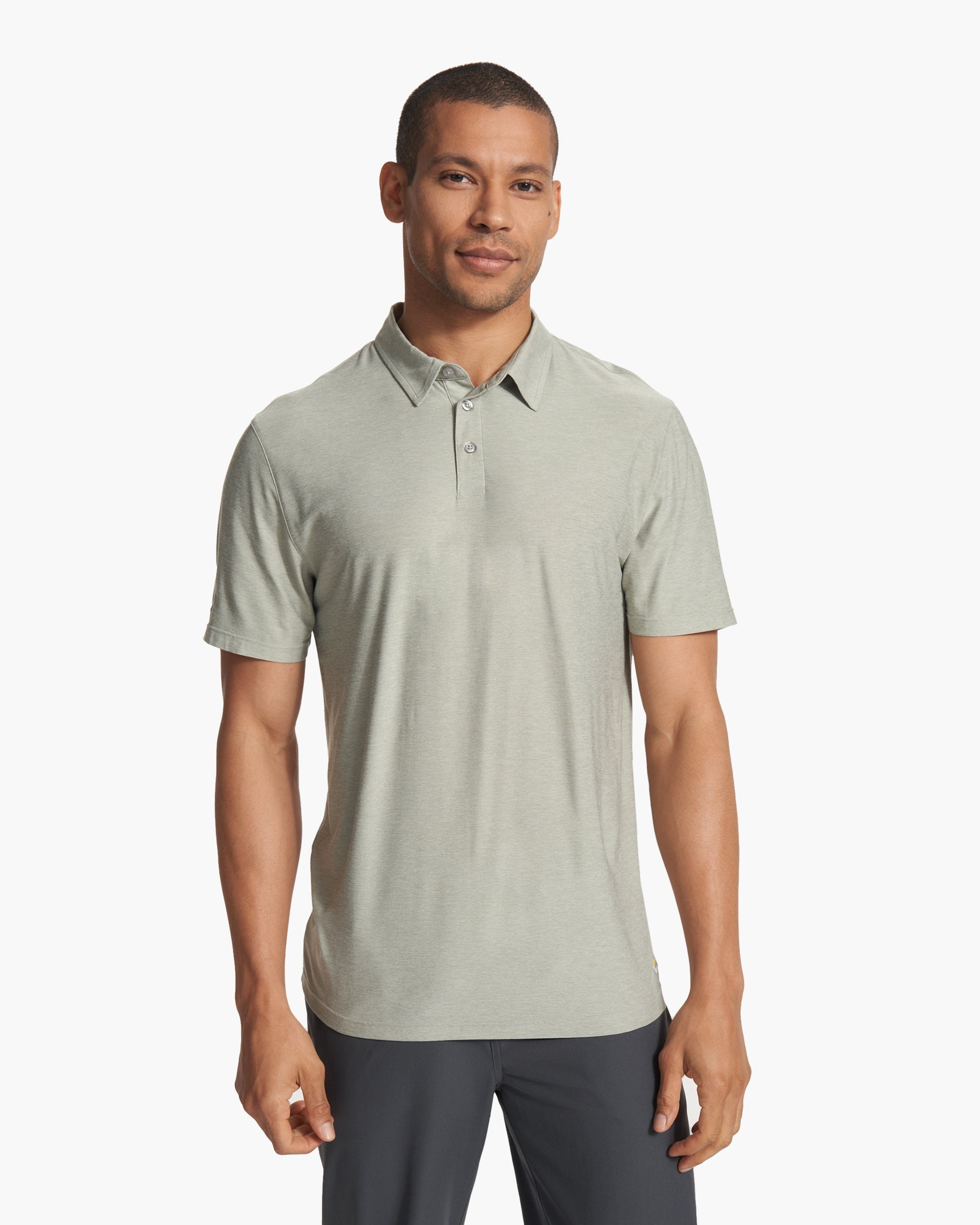 Strato Tech Polo | White Sage Heather