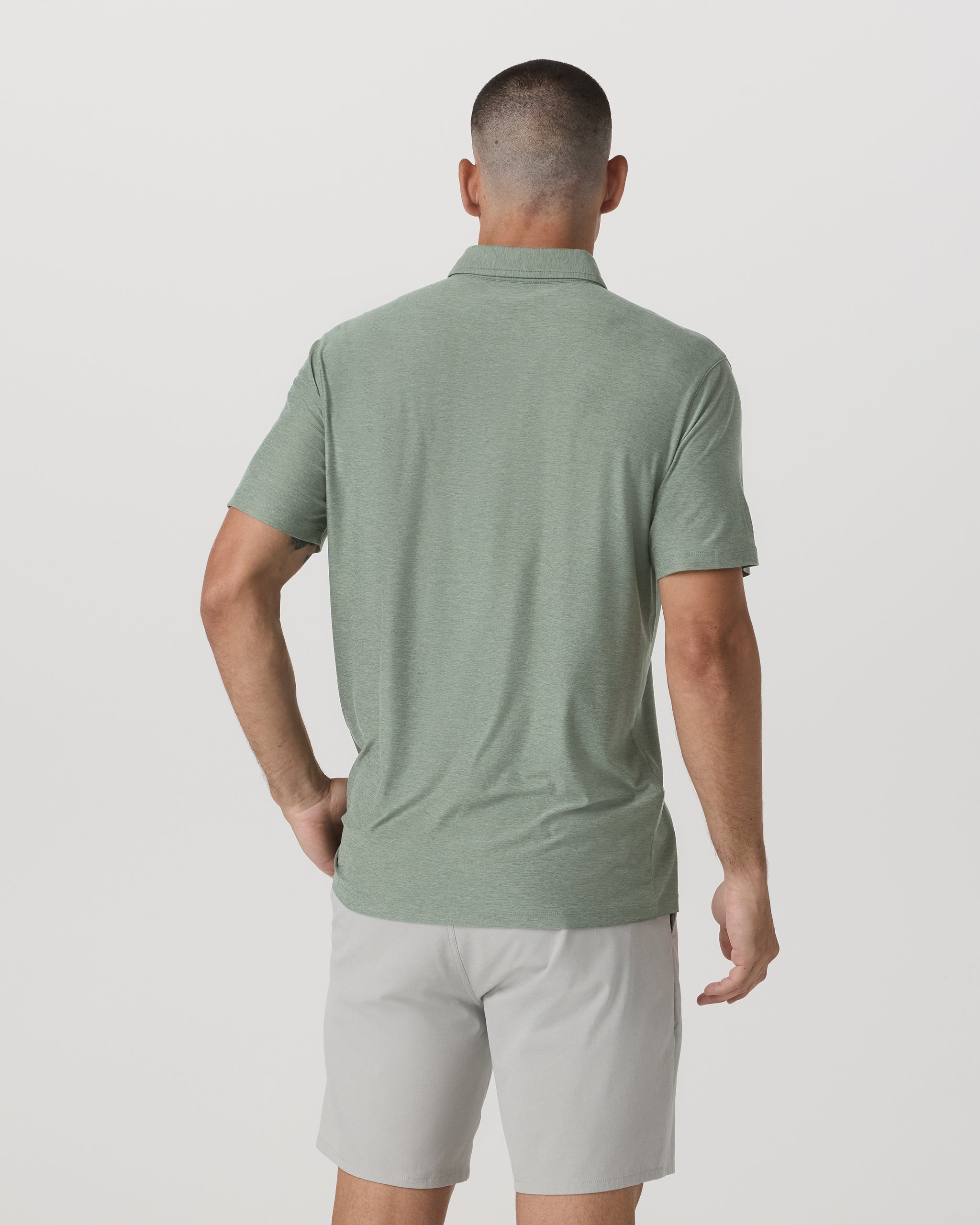 Strato Tech Polo | Thyme Heather