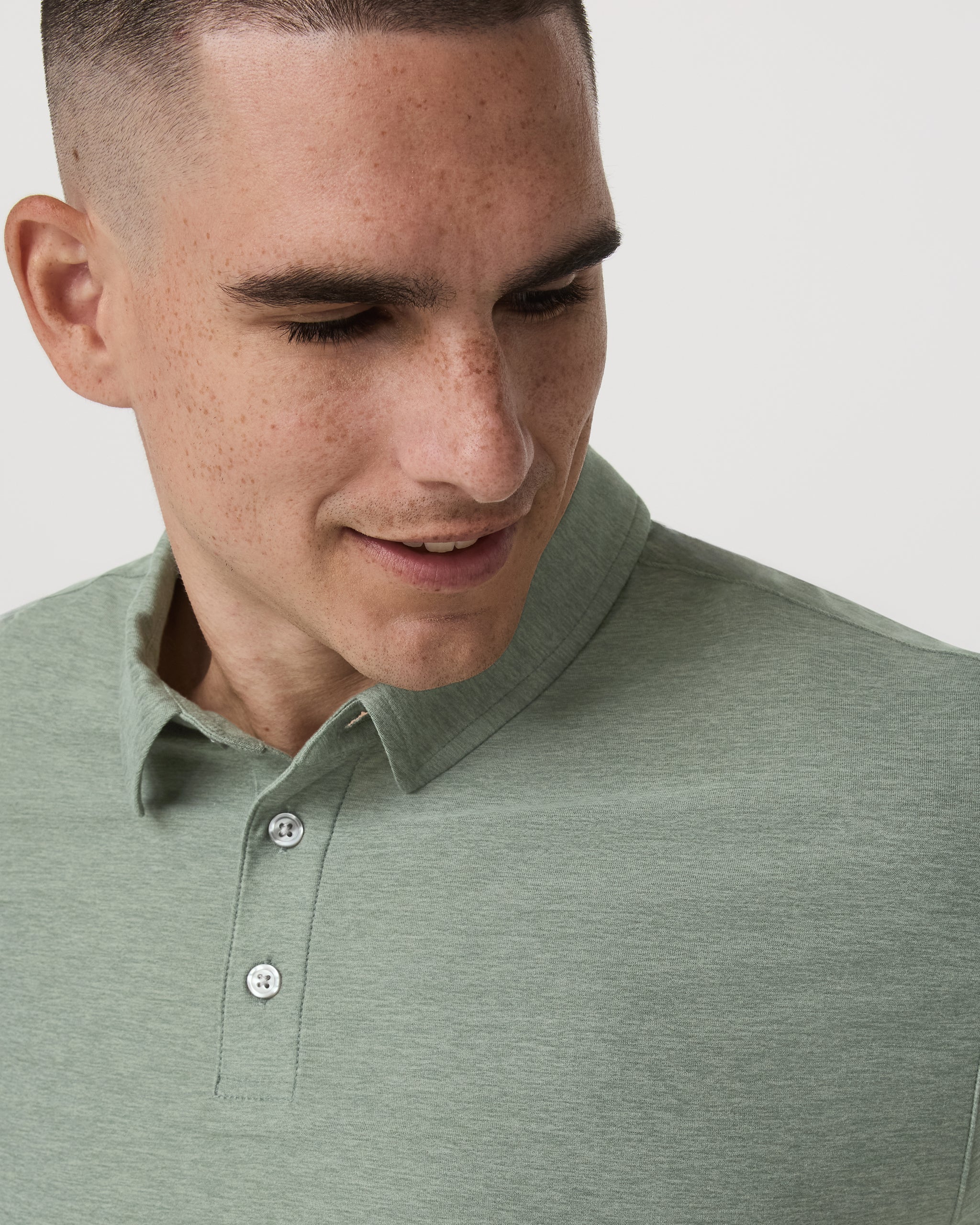 Strato Tech Polo | Thyme Heather