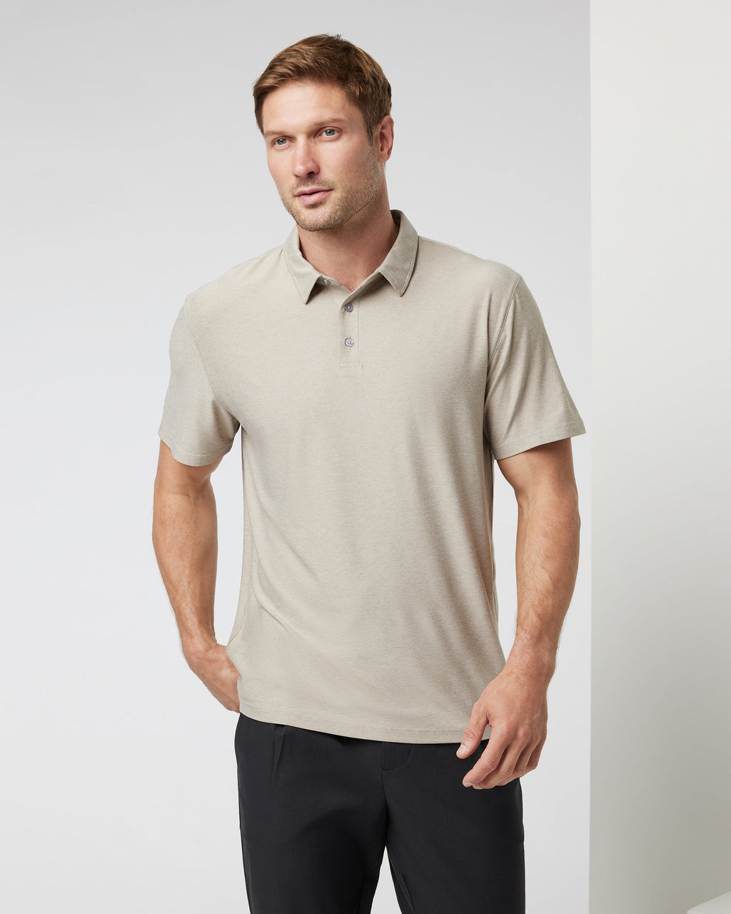Strato Tech Polo | Toast Heather