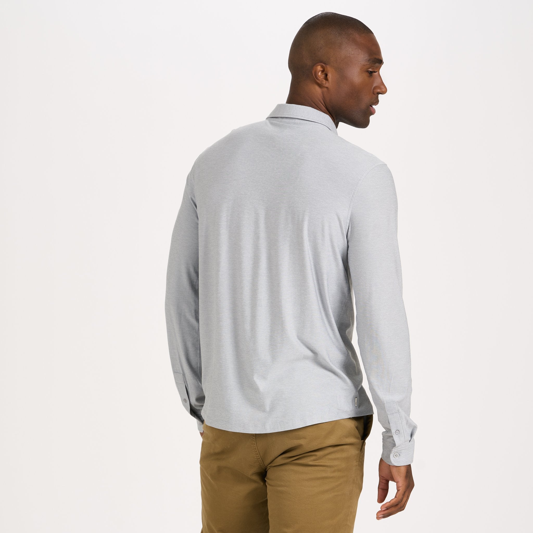 Long Sleeve Strato Button-Down | Platinum Heather