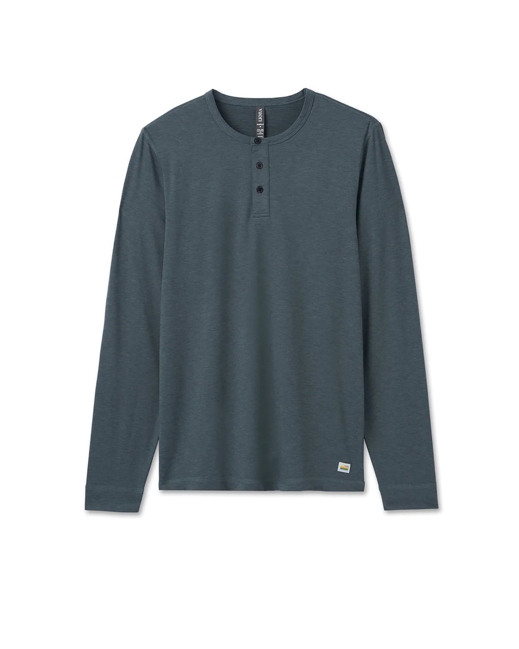 Long-Sleeve Ease Performance Henley | Lake Heather