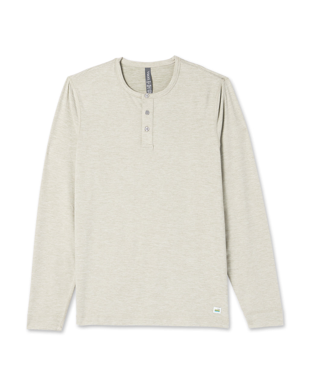 Long Sleeve Ease Performance Henley | Toast Heather