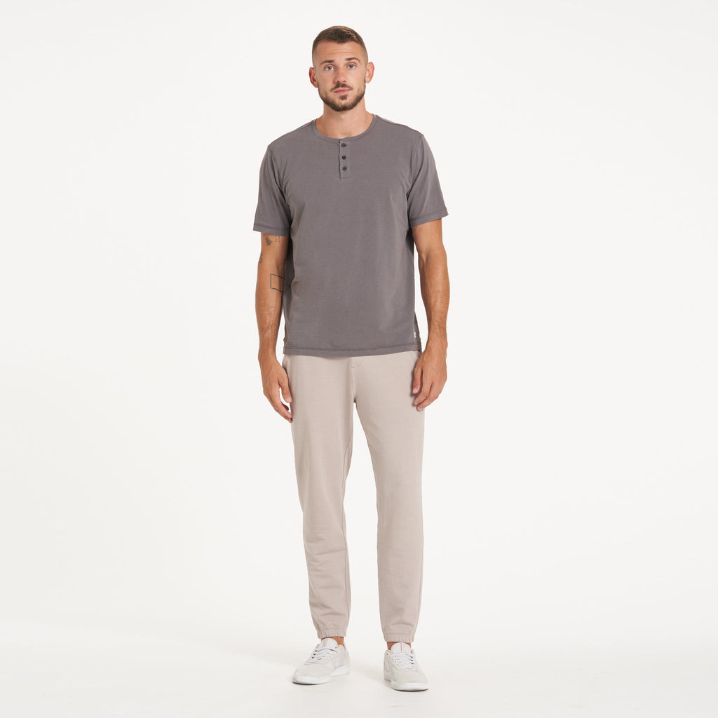Short-Sleeve Tuvalu Henley | Smoke