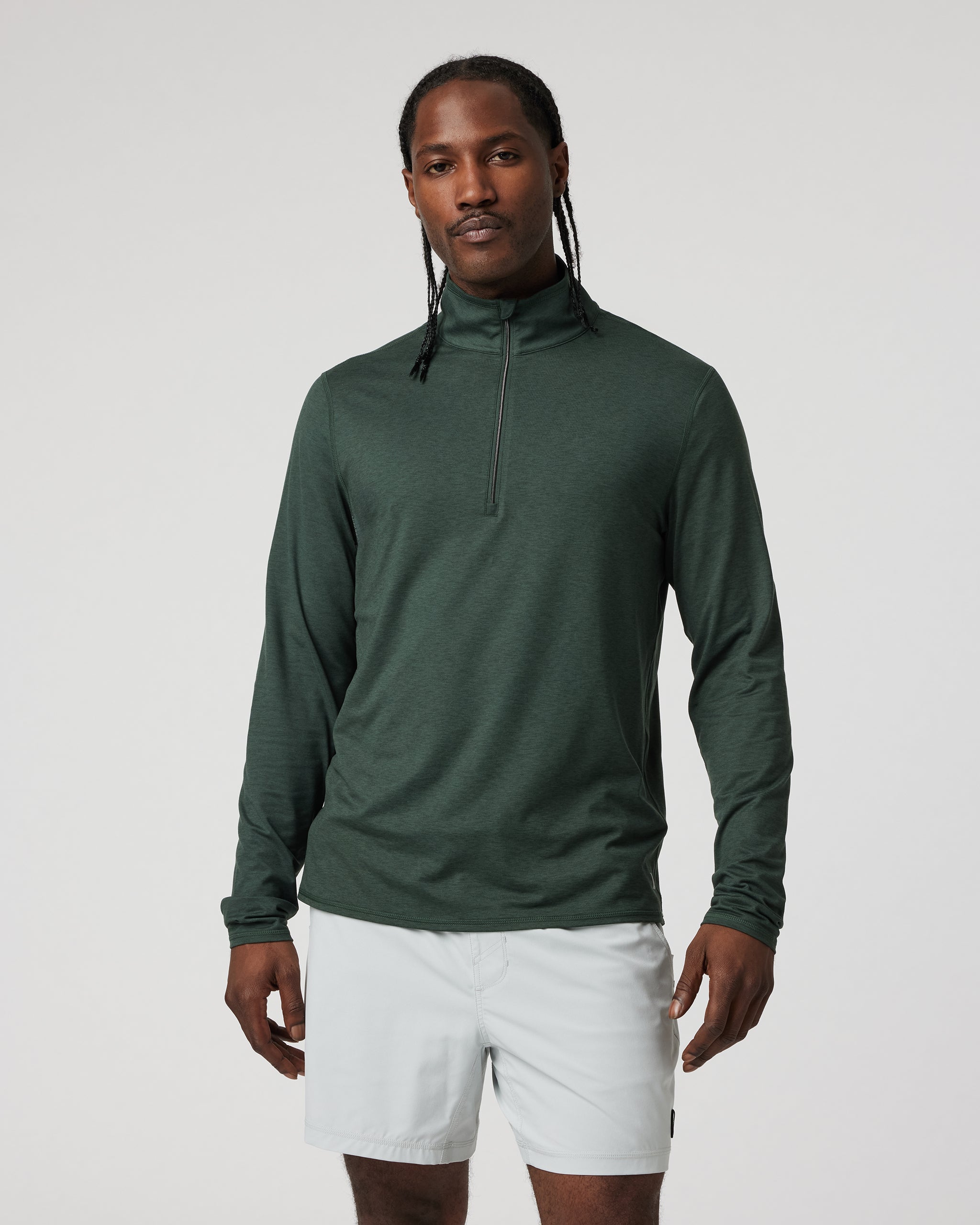 Ease Performance Half Zip 2.0 | Aspen Heather