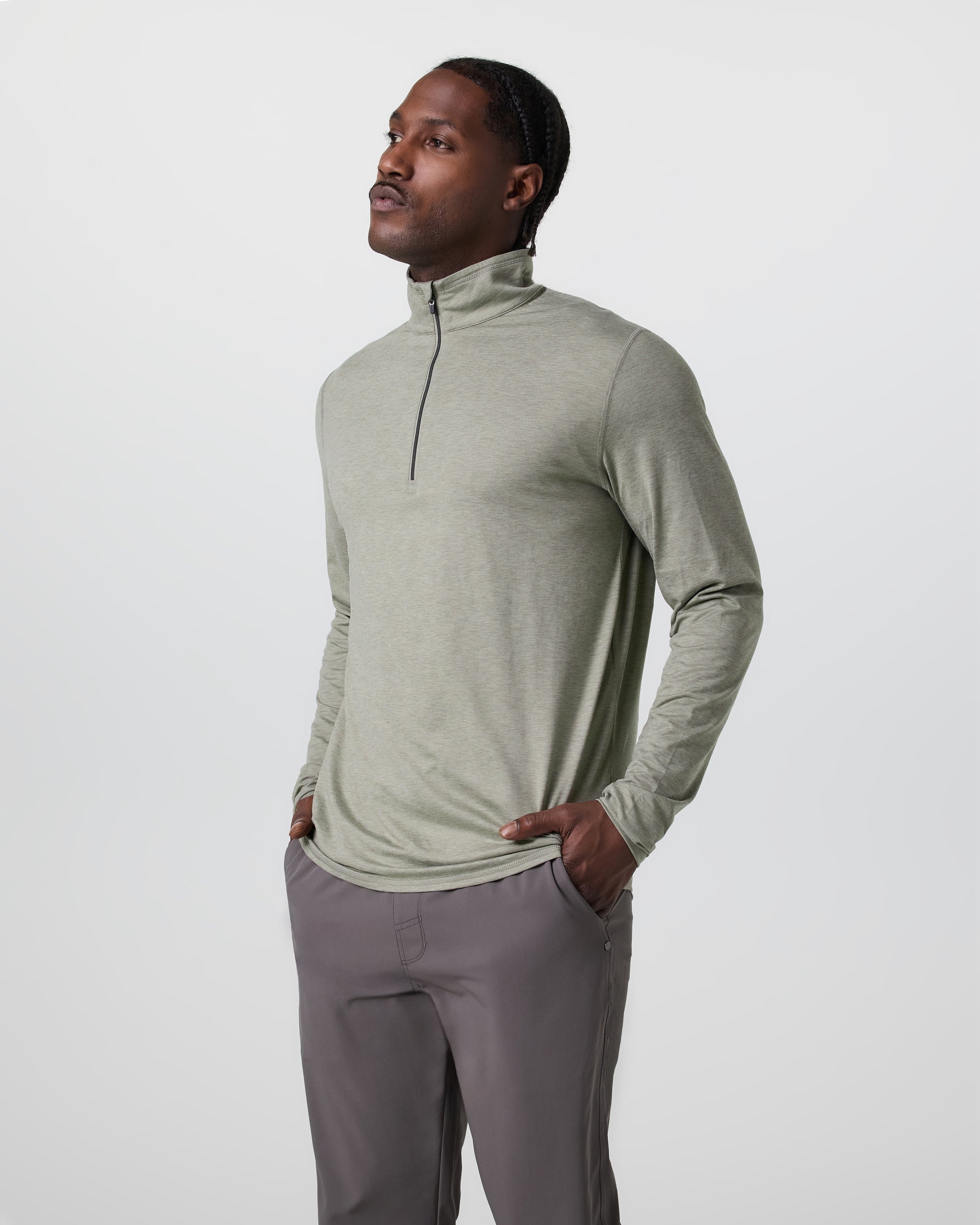 Ease Performance Half Zip 2.0 | Laurel Heather