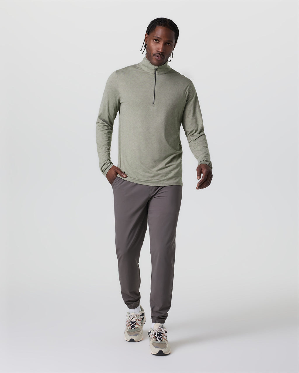 Ease Performance Half Zip 2.0 | Laurel Heather
