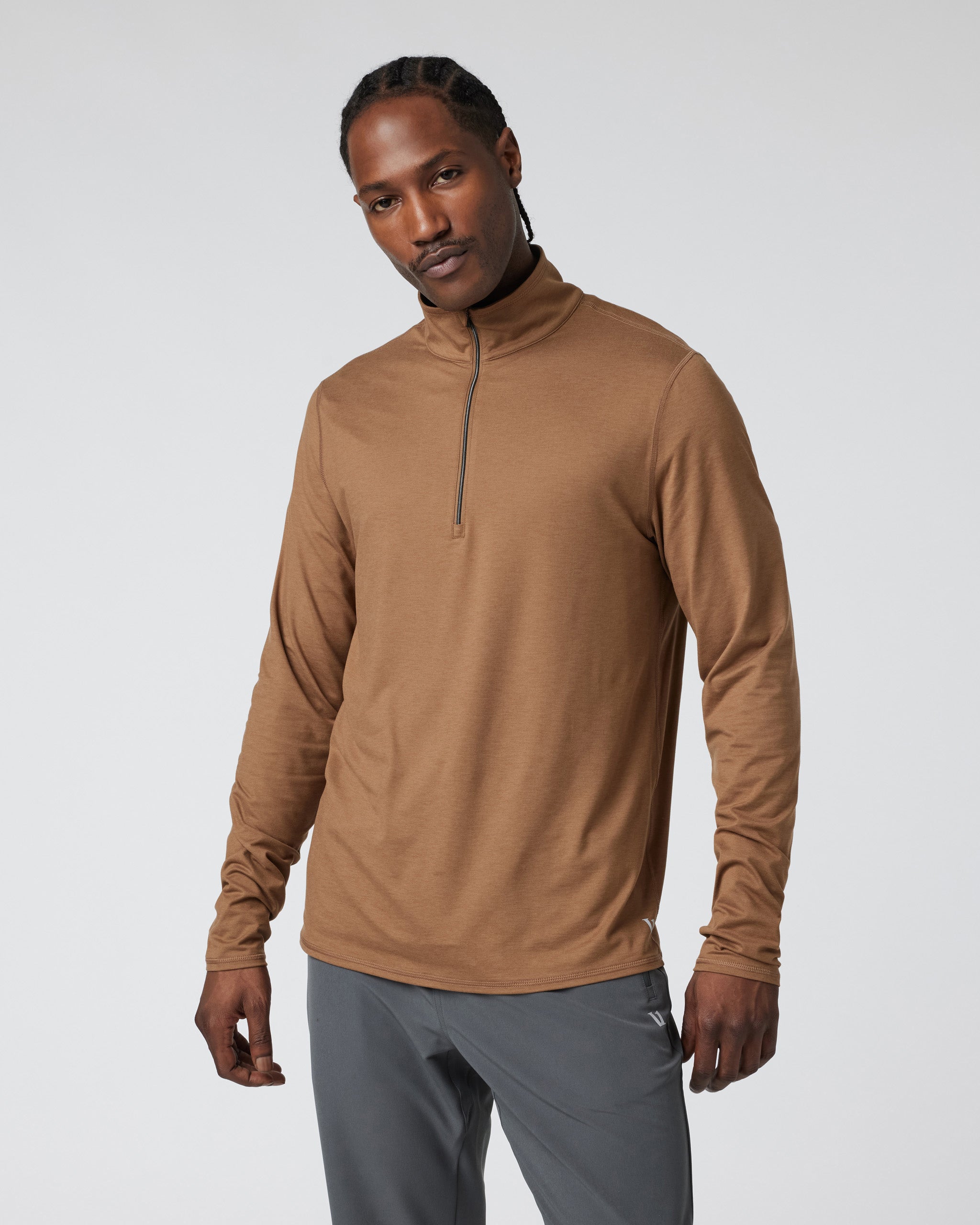 Ease Performance Half Zip 2.0 | Pecan Heather
