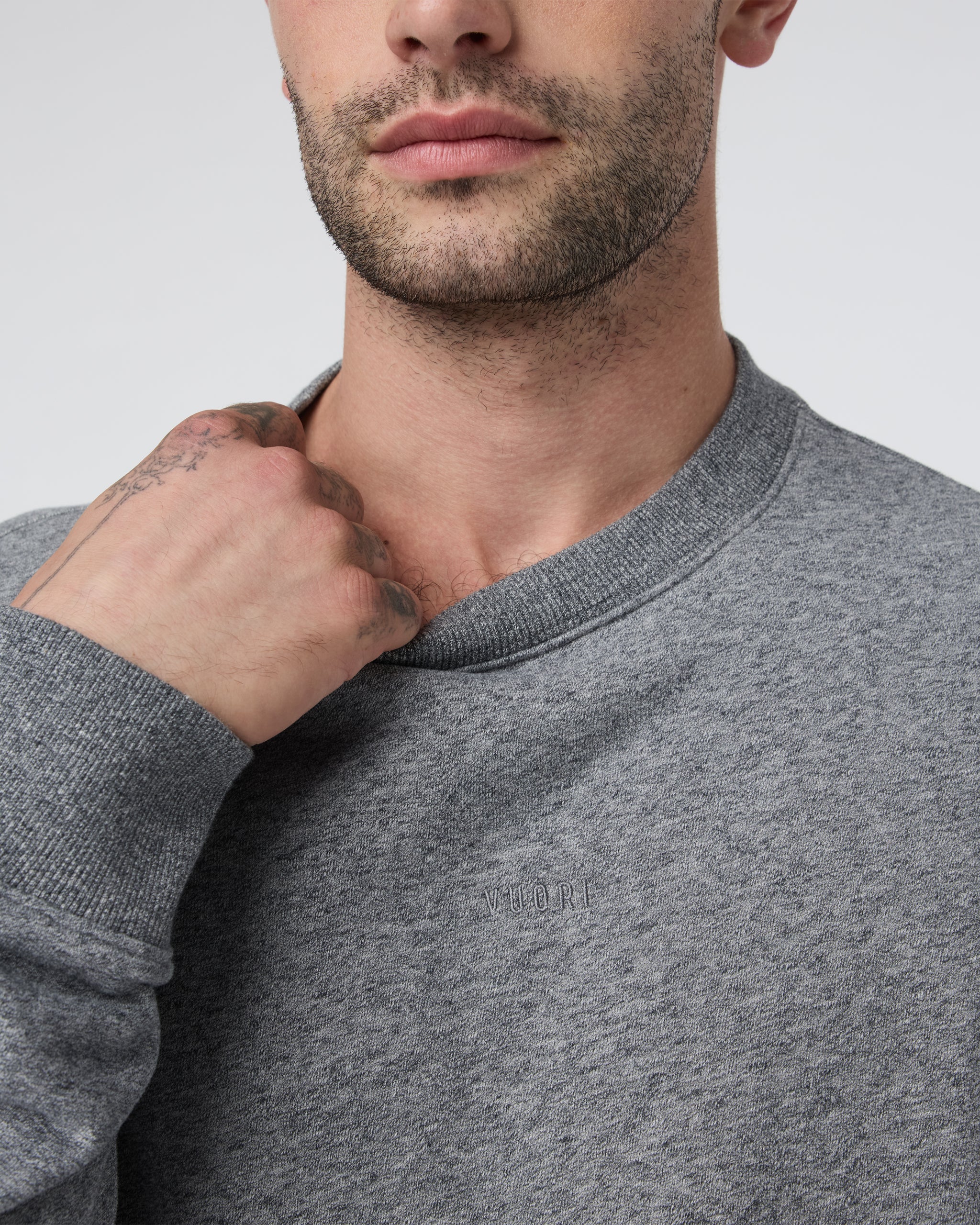 Cypress Logo Crew | Heather Grey