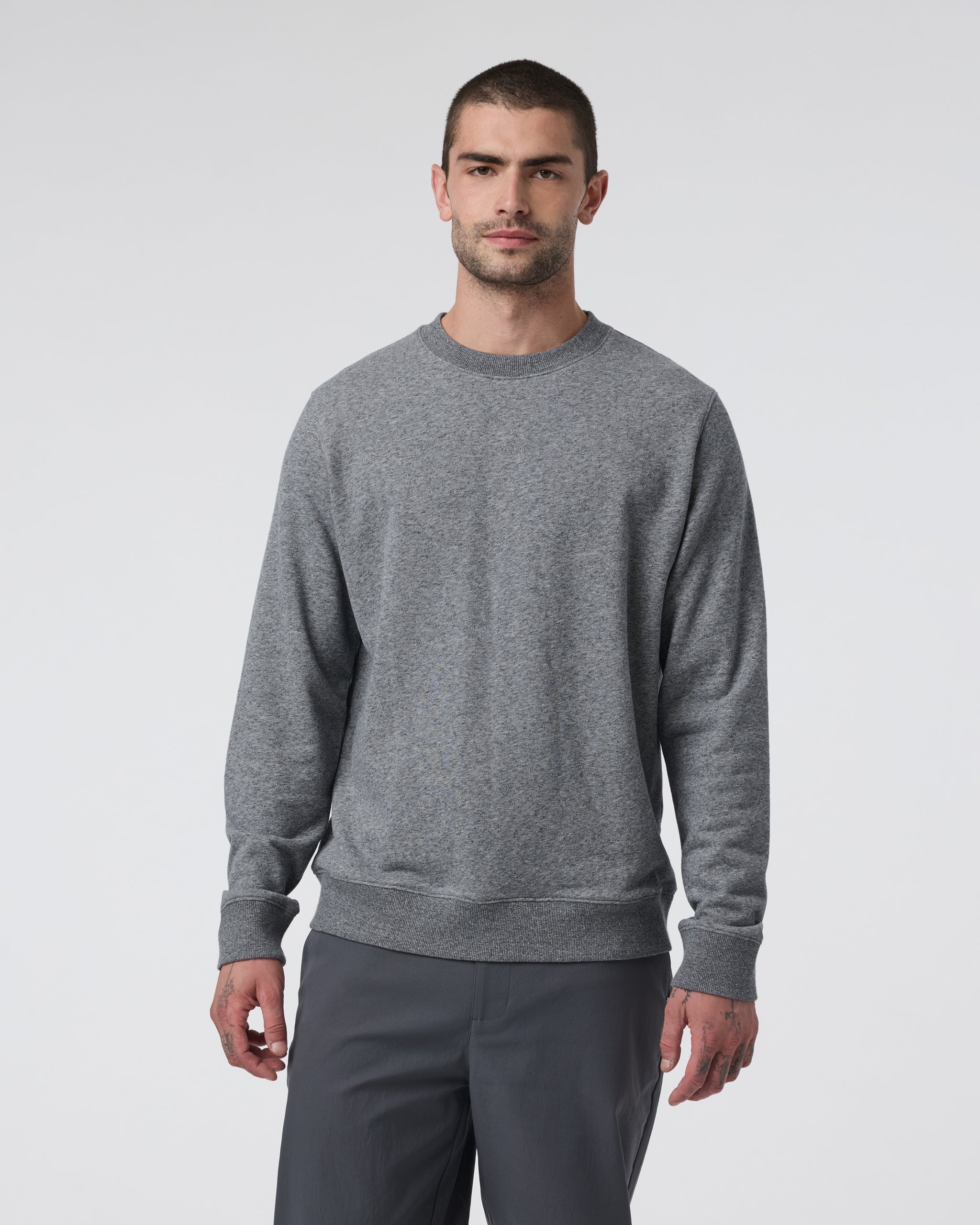 Cypress Logo Crew | Heather Grey