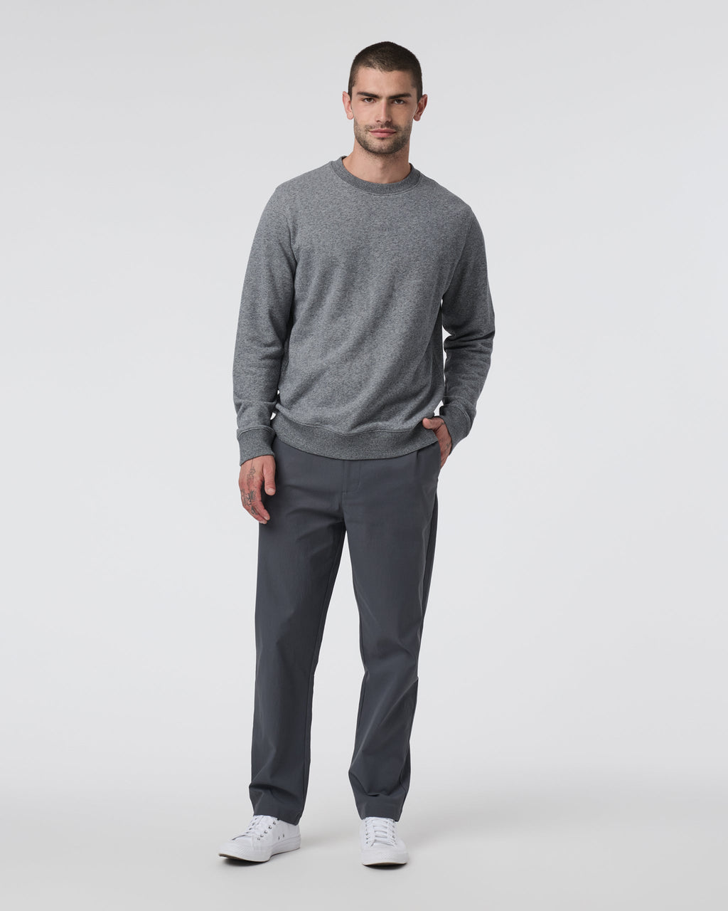 Cypress Logo Crew | Heather Grey