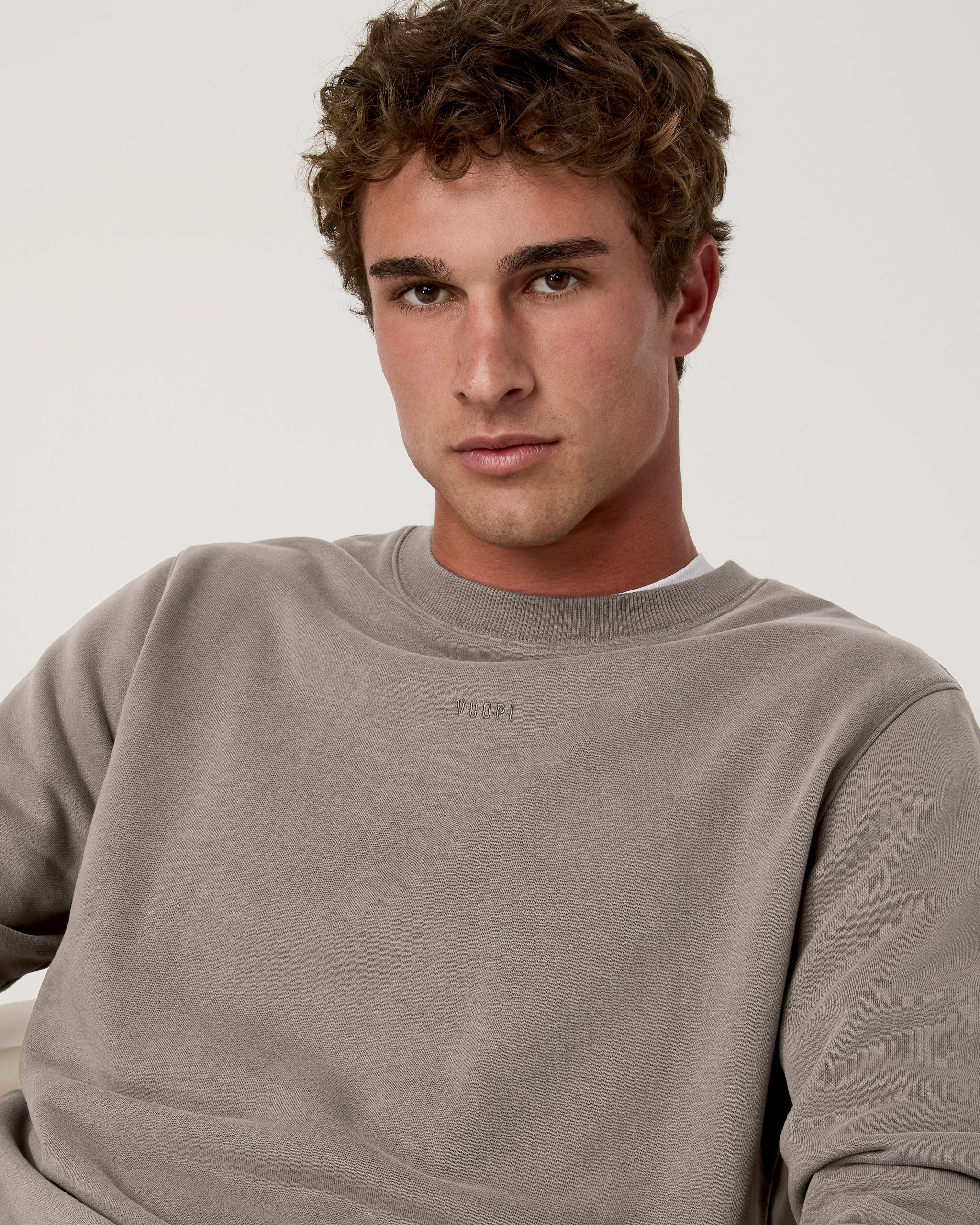Cypress Logo Crew | Smokey Taupe