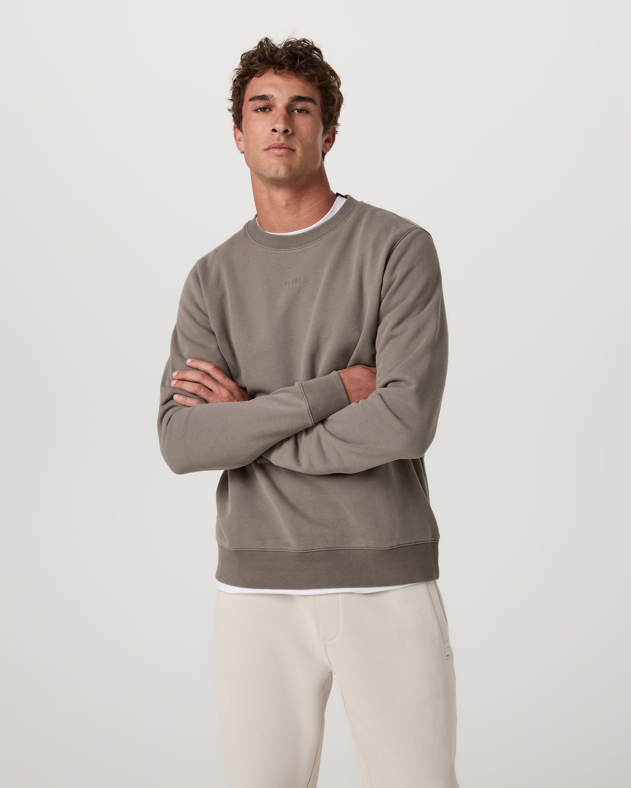 Cypress Logo Crew | Smokey Taupe