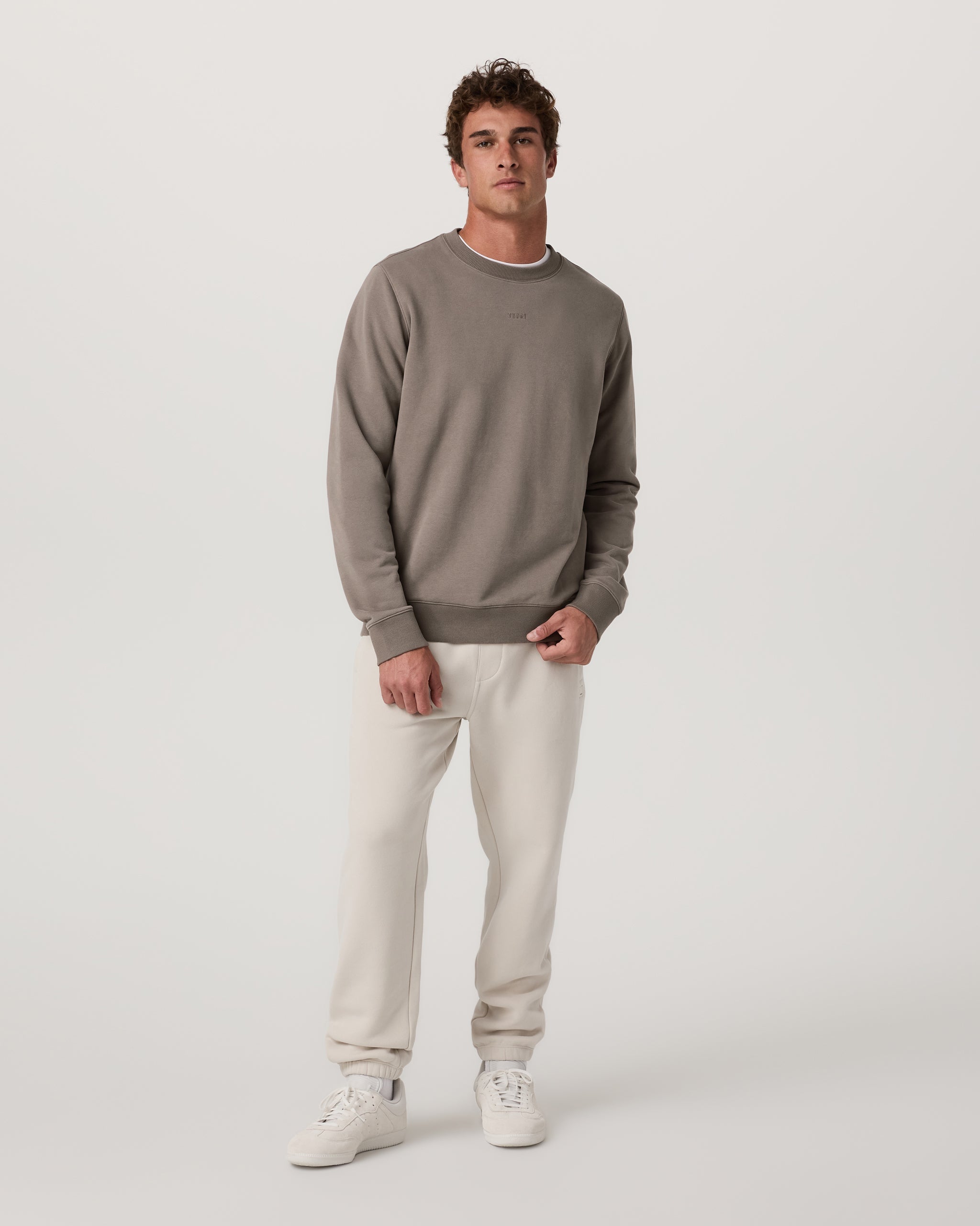 Cypress Logo Crew | Smokey Taupe
