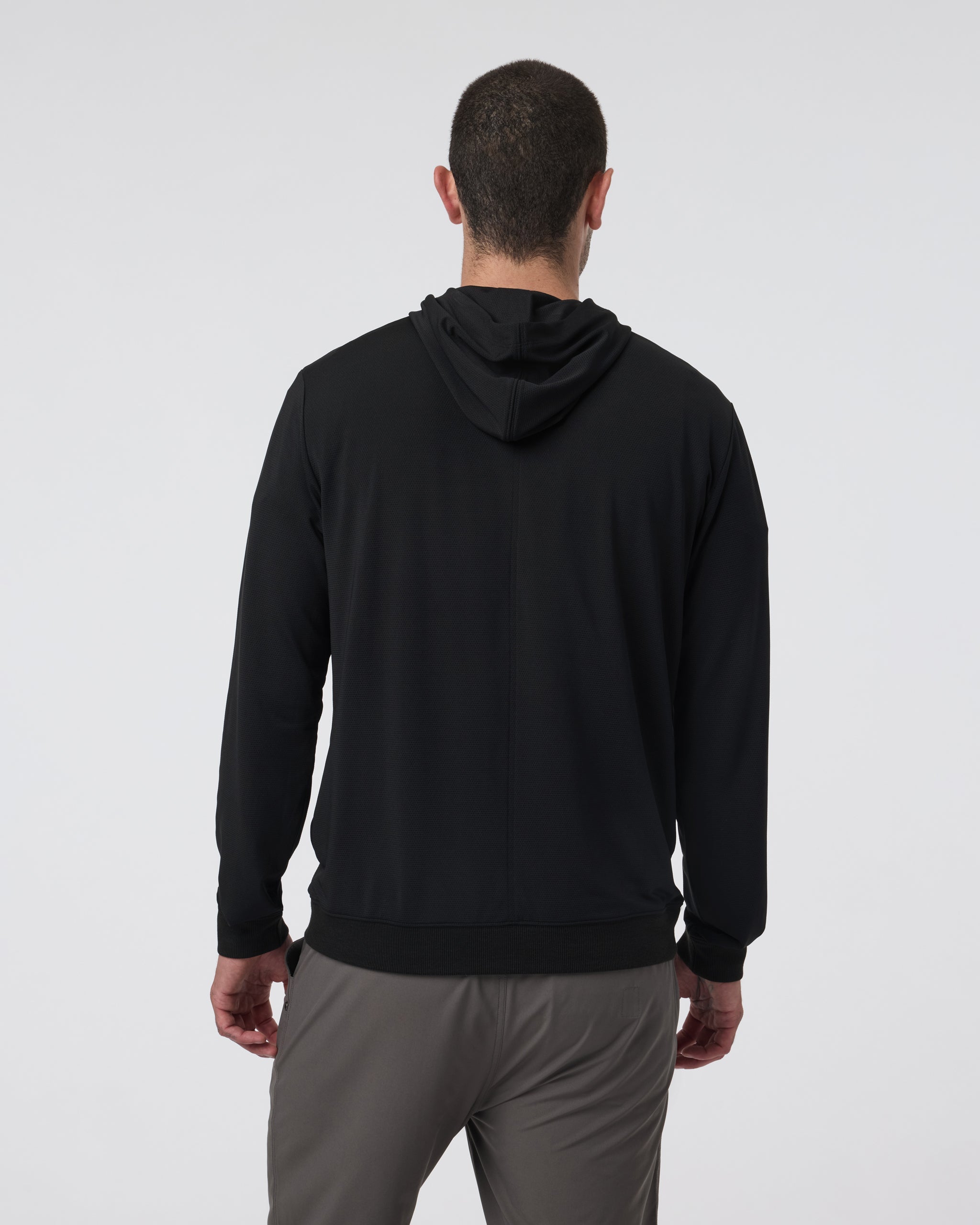 Double Mesh Hoodie | Black
