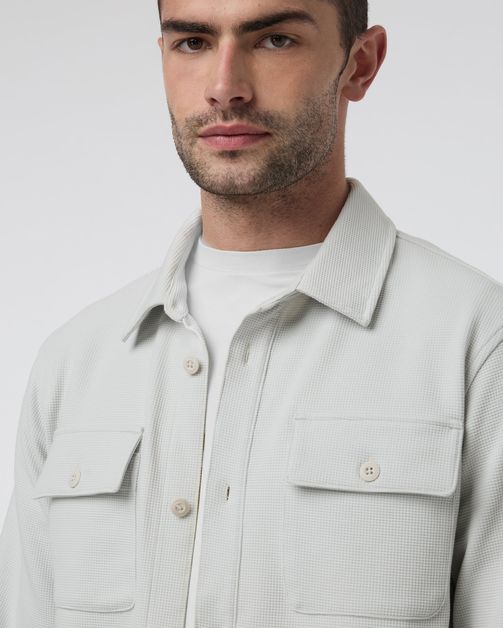 Waffle Shirt Jacket | Salt