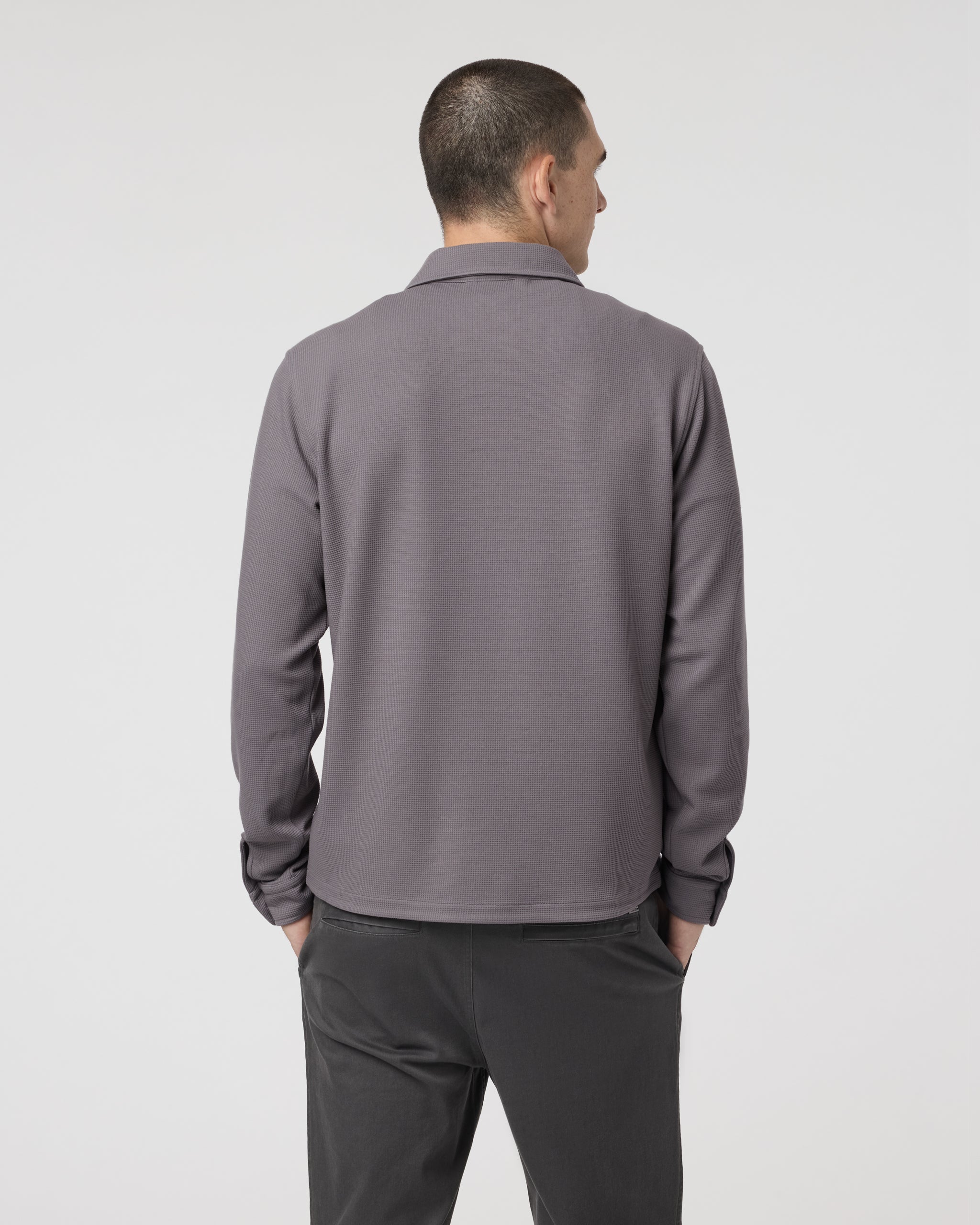Waffle Shirt Jacket | Shiitake