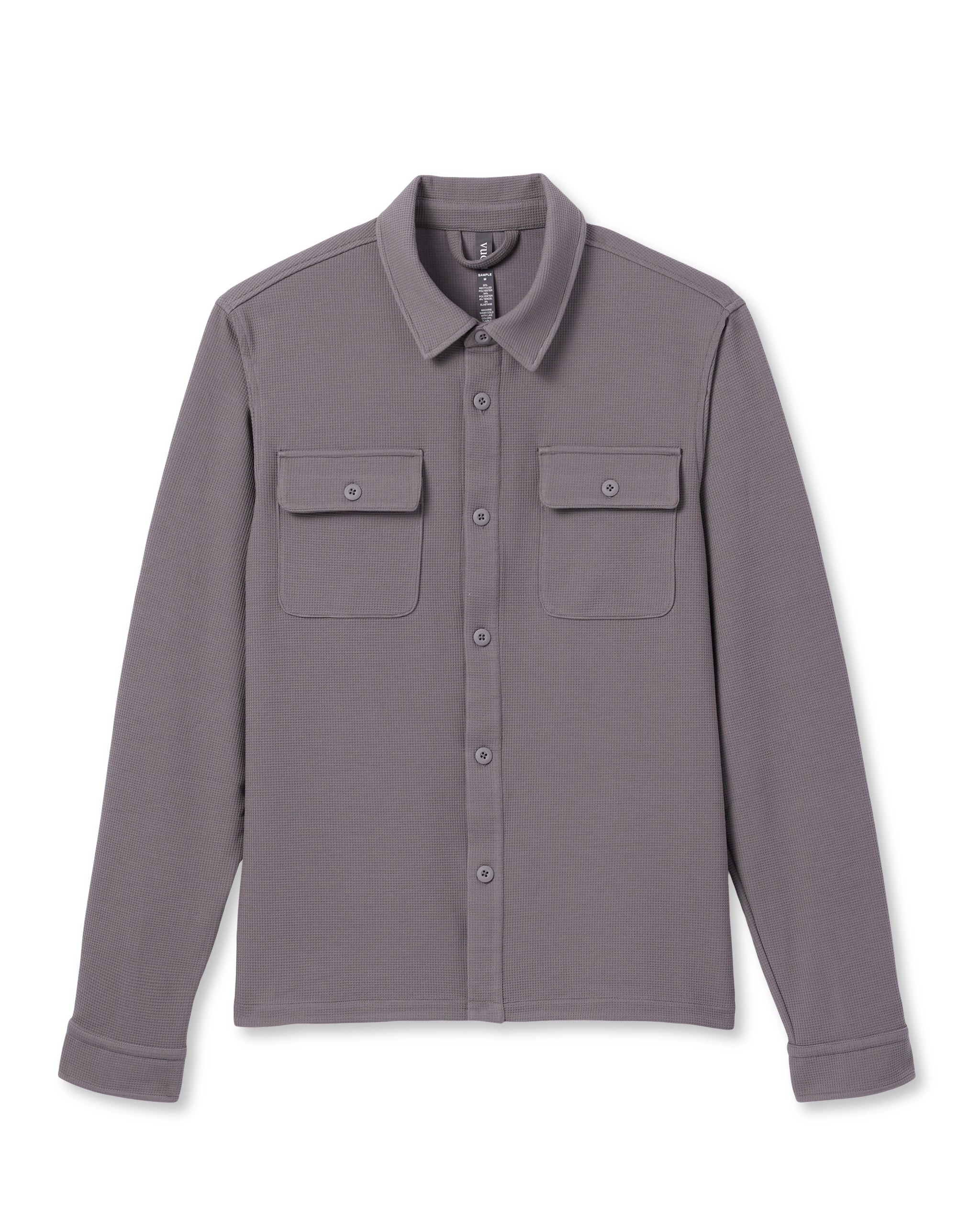 Waffle Shirt Jacket | Shiitake
