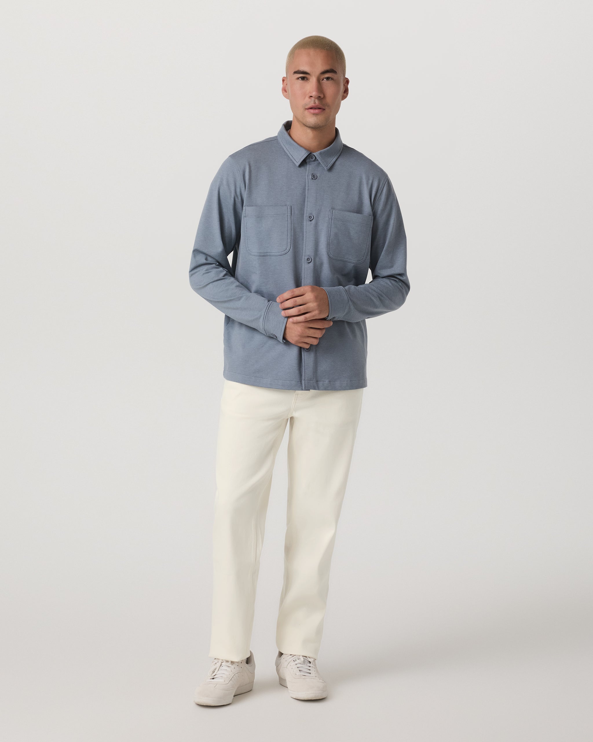 Coronado Shirt Jacket | Slate Blue Heather