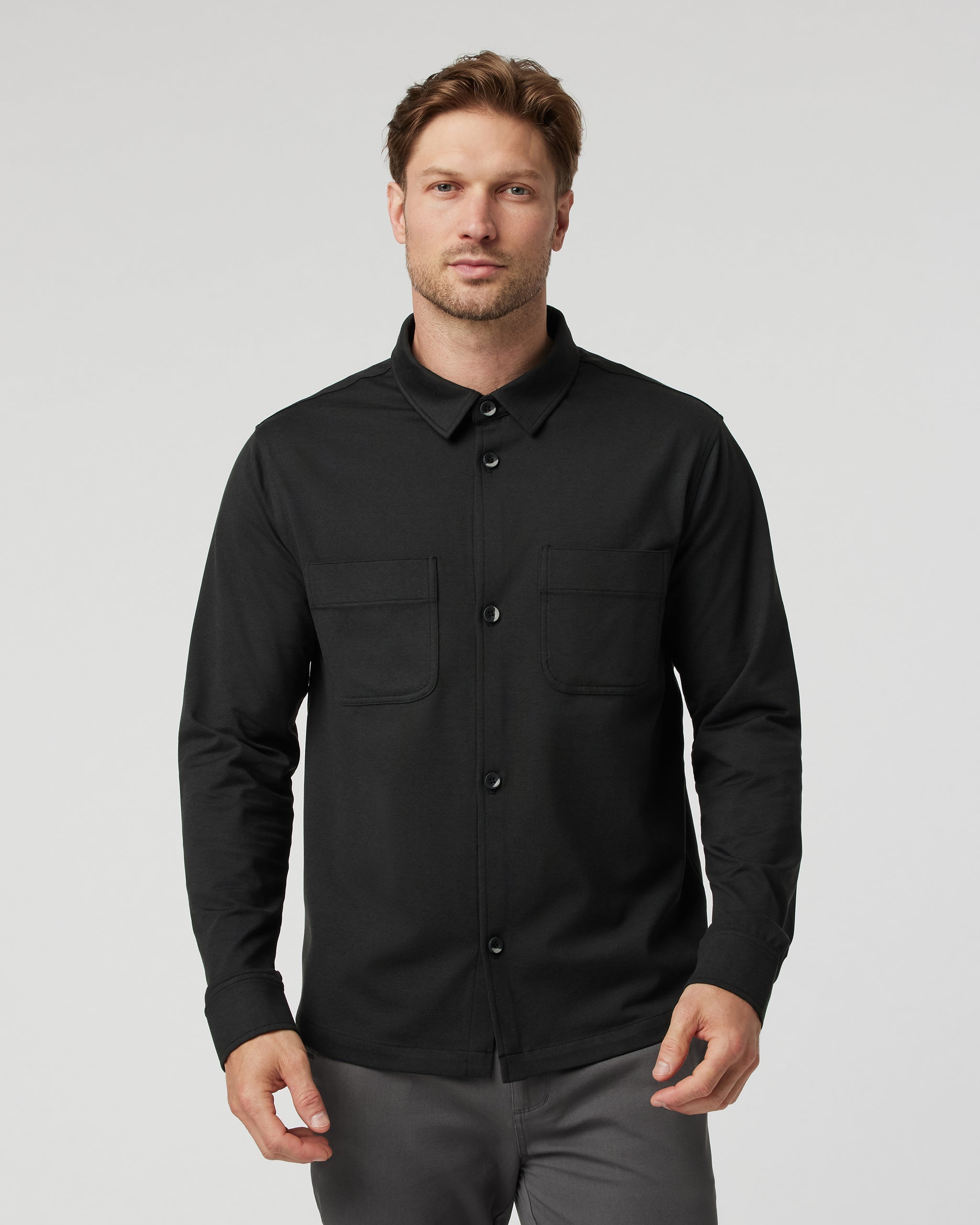 Coronado Shirt Jacket | Black Heather