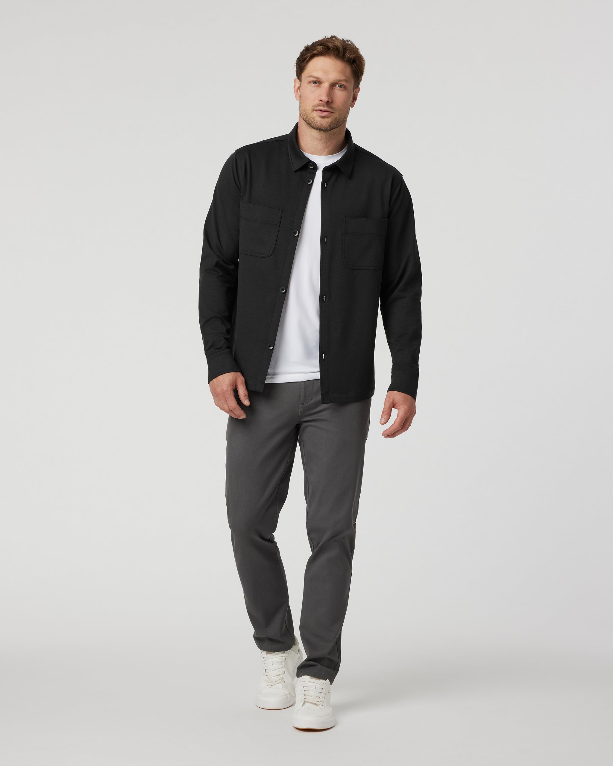 Coronado Shirt Jacket | Black Heather