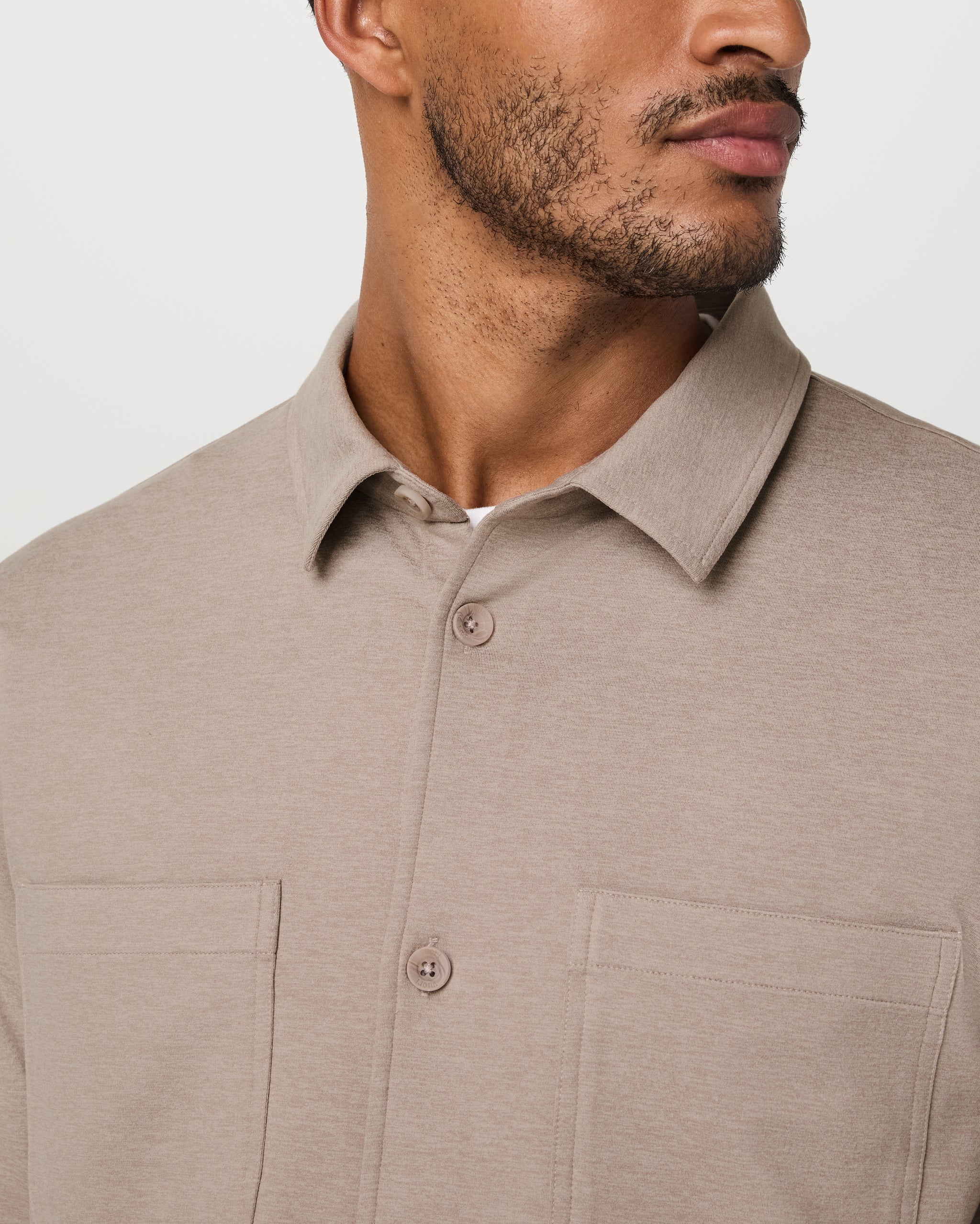 Coronado Shirt Jacket | Pumice Heather