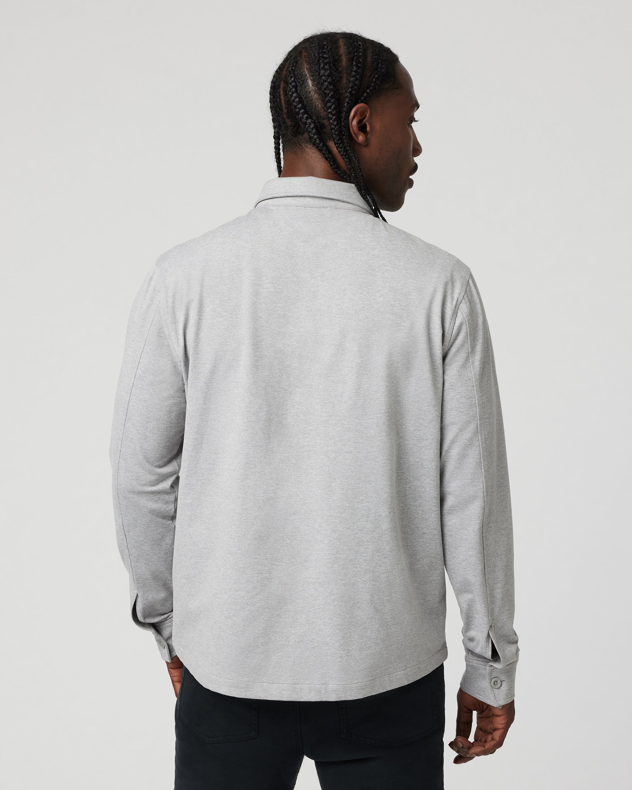 Coronado Shirt Jacket | Light Heather Grey