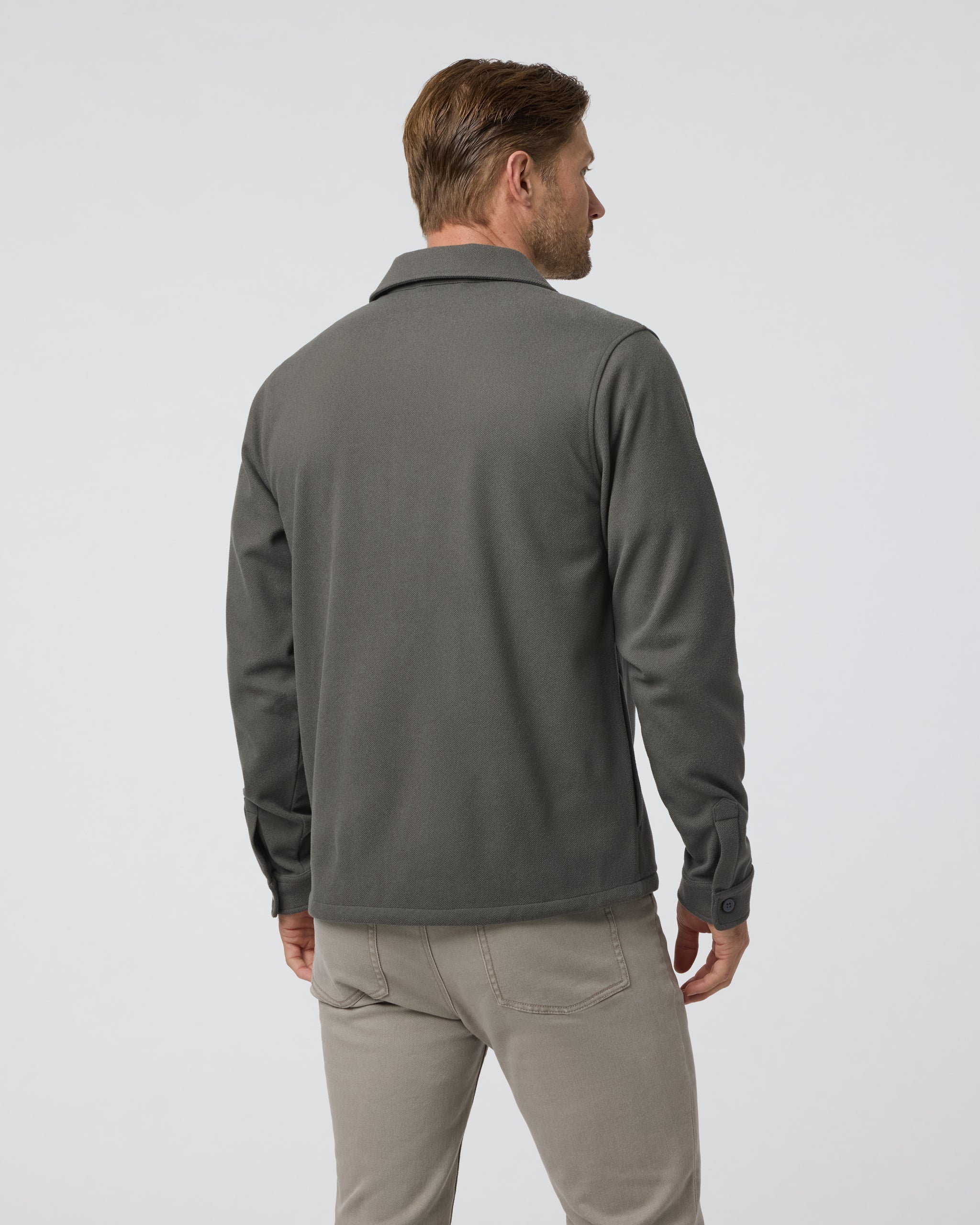 Beldon Shirt Jacket Knit Twill | Oregano