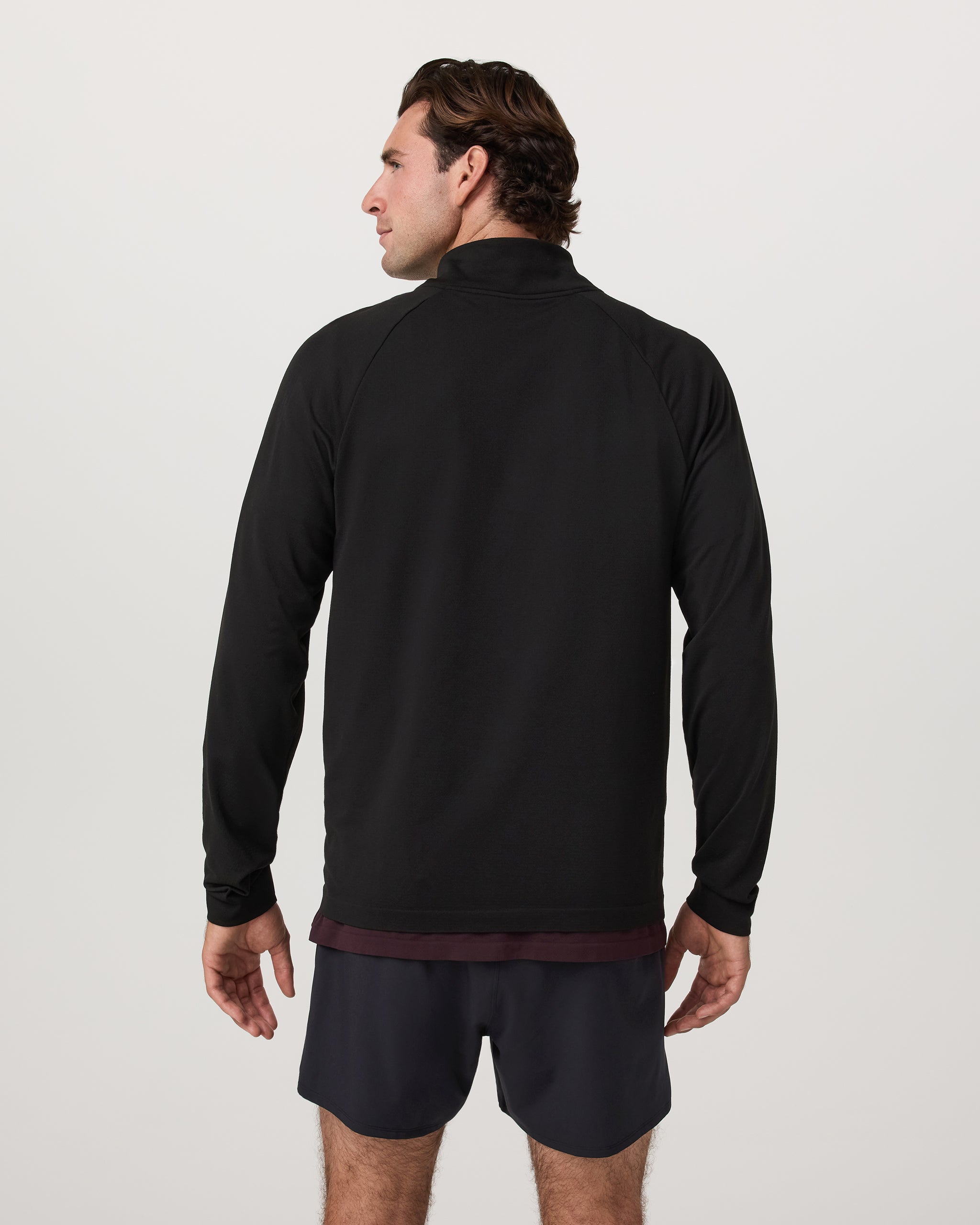 Clearview Seamless 1/4 Zip | Black