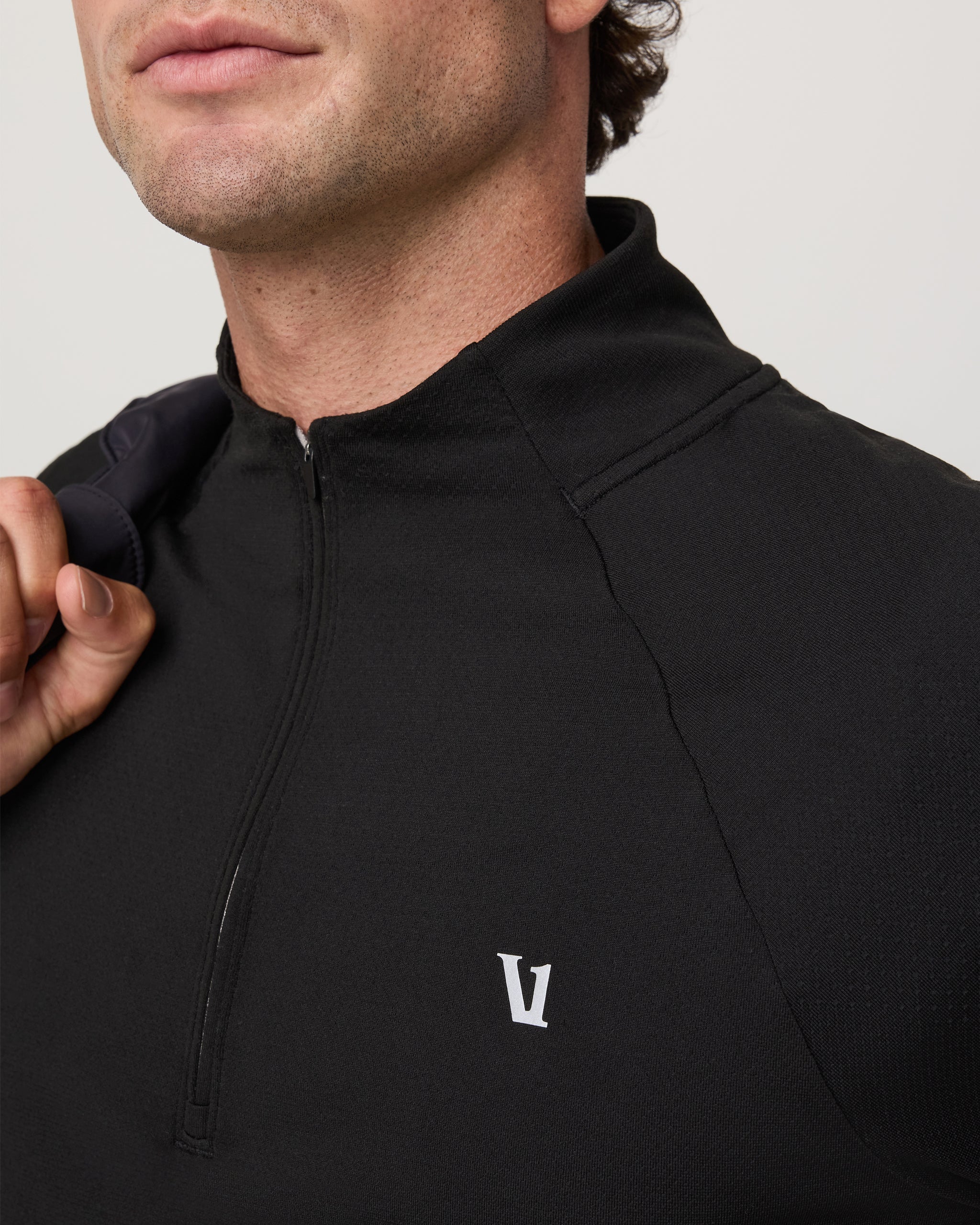 Clearview Seamless 1/4 Zip | Black
