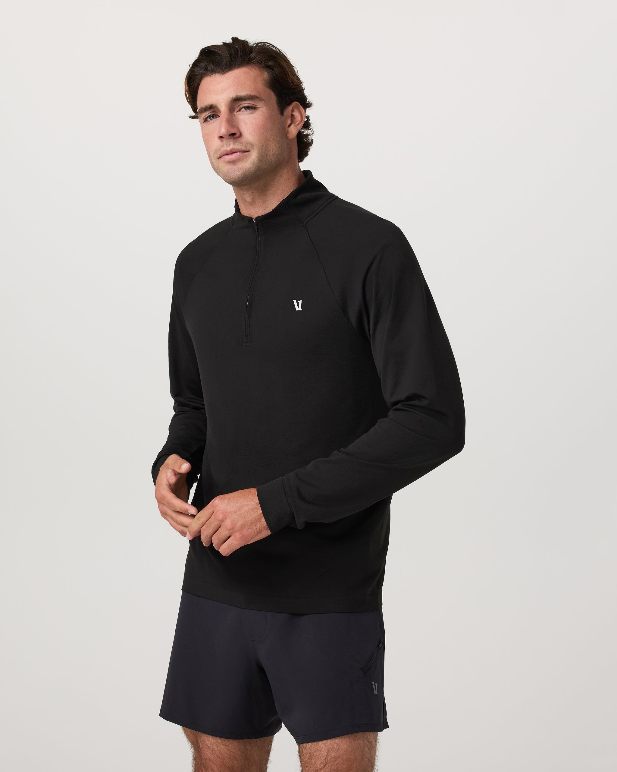 Clearview Seamless 1/4 Zip | Black