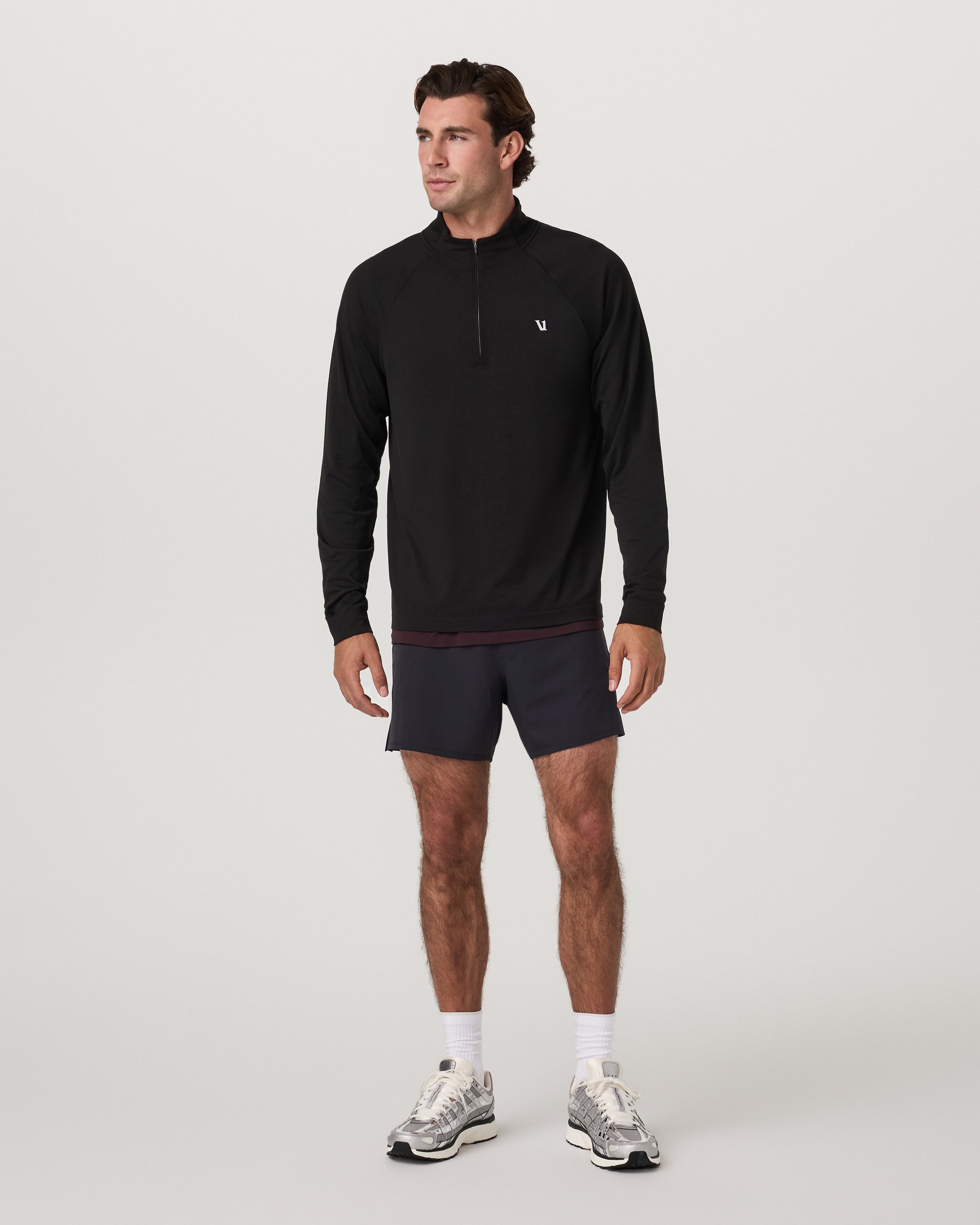 Clearview Seamless 1/4 Zip | Black