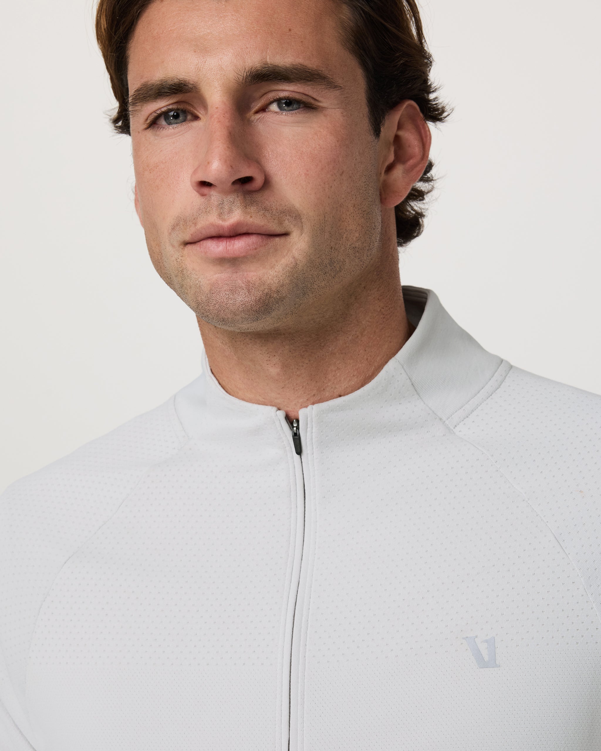 Clearview Seamless 1/4 Zip | Frost Grey