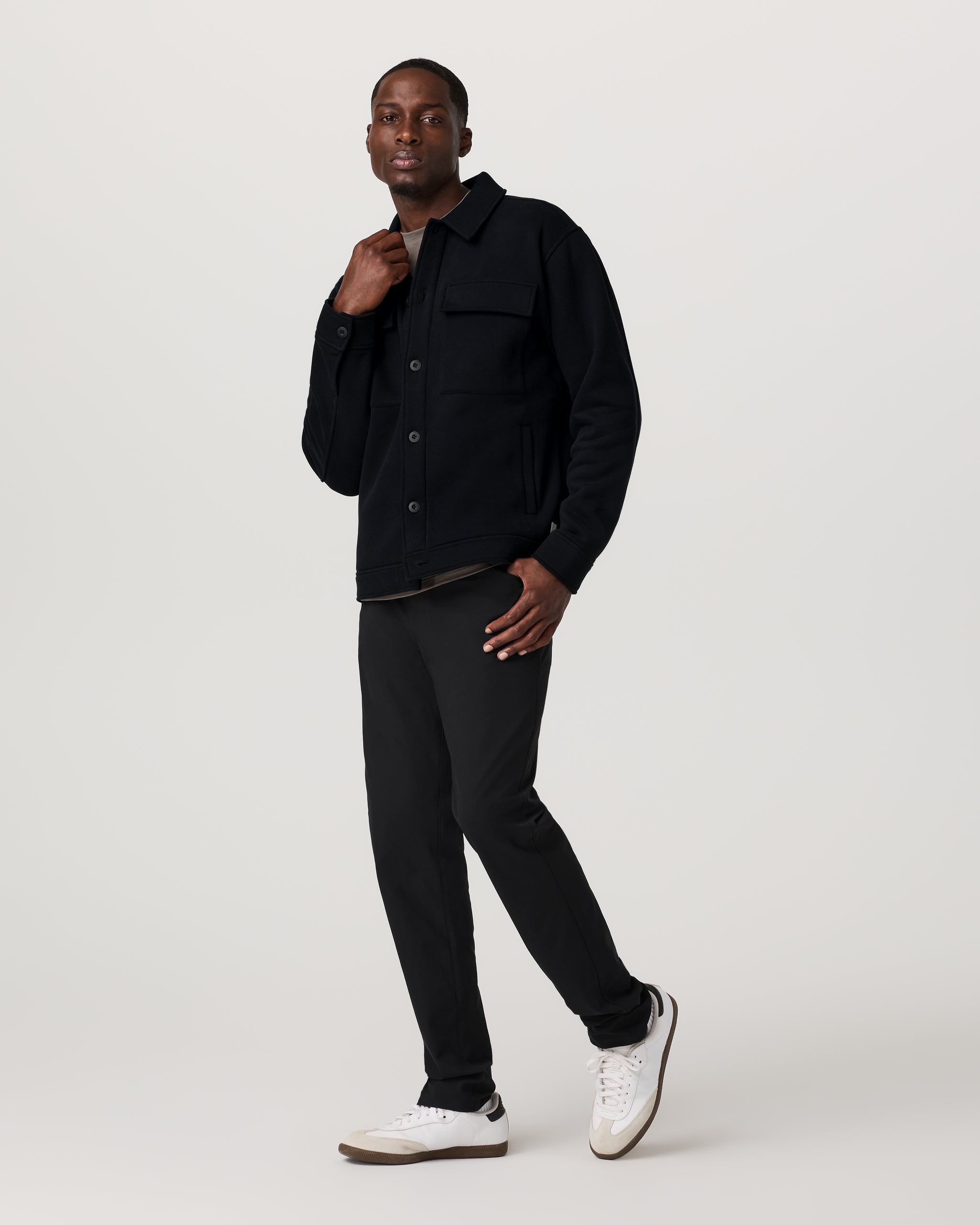 Seaside Shirt Jacket | Black