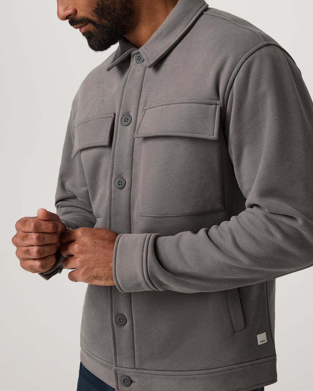 Seaside Shirt Jacket | Cavern Grey