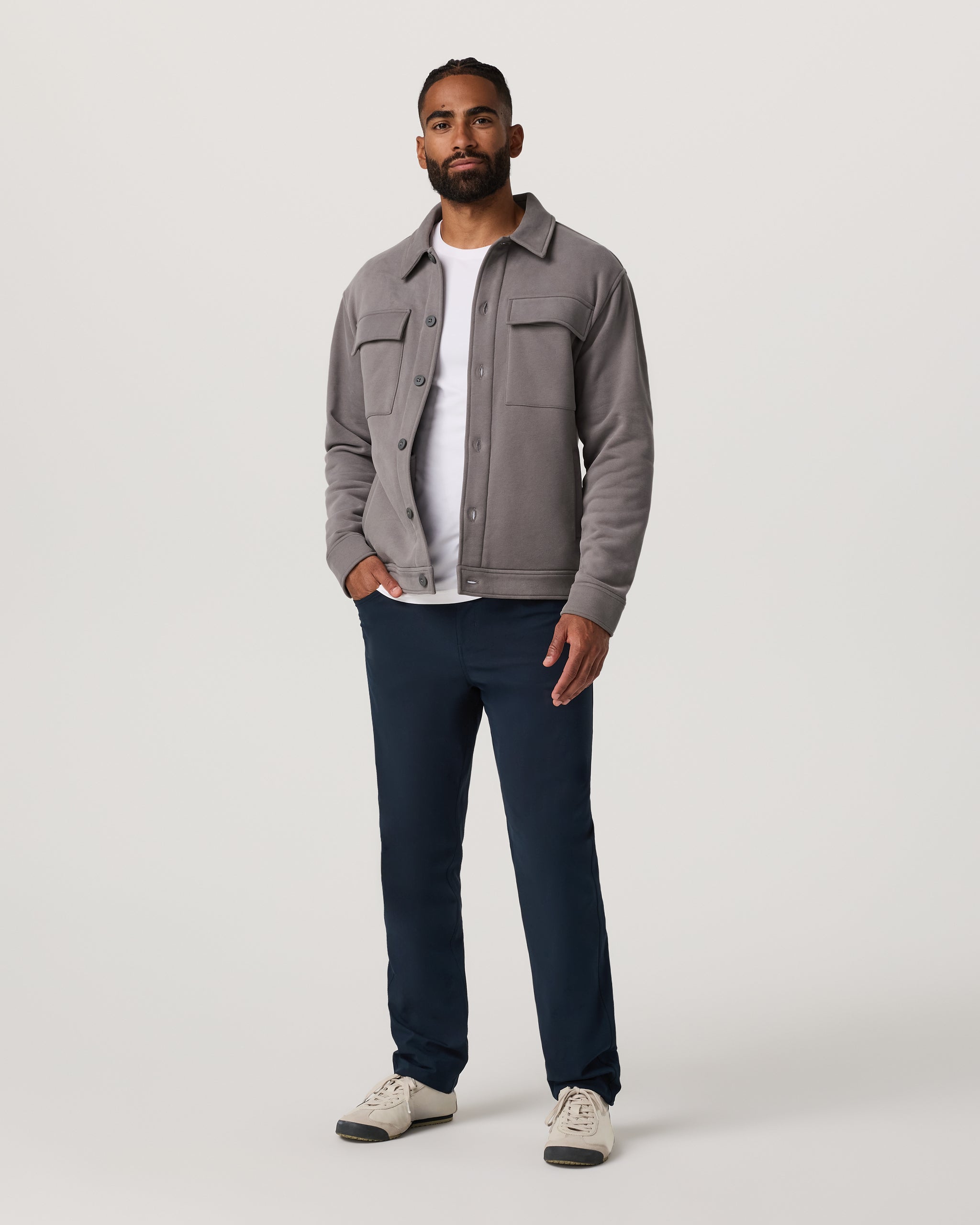 Seaside Shirt Jacket | Cavern Grey