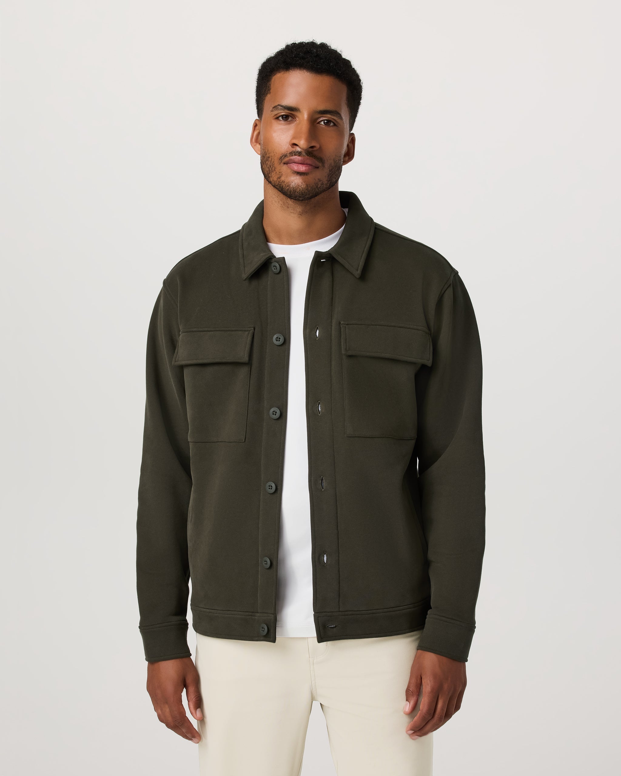 Seaside Shirt Jacket | Olive