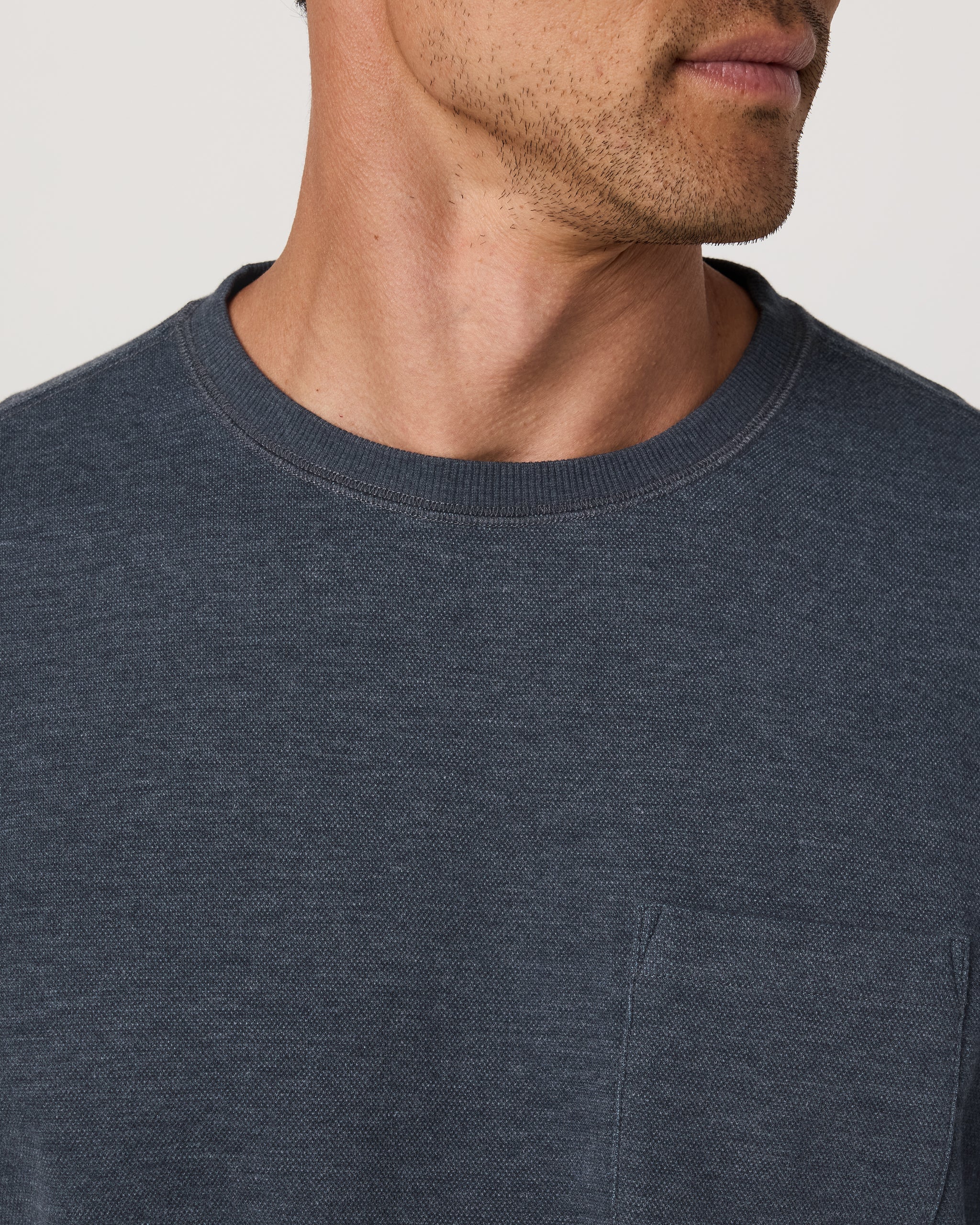 Jeffreys Crew 2.0 | Navy Heather
