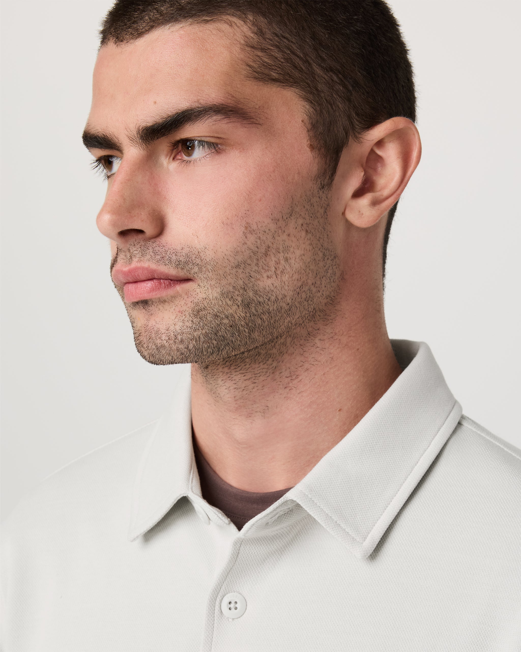 Long Sleeve Jeffreys Button Down Overshirt | Winter Grey Heather