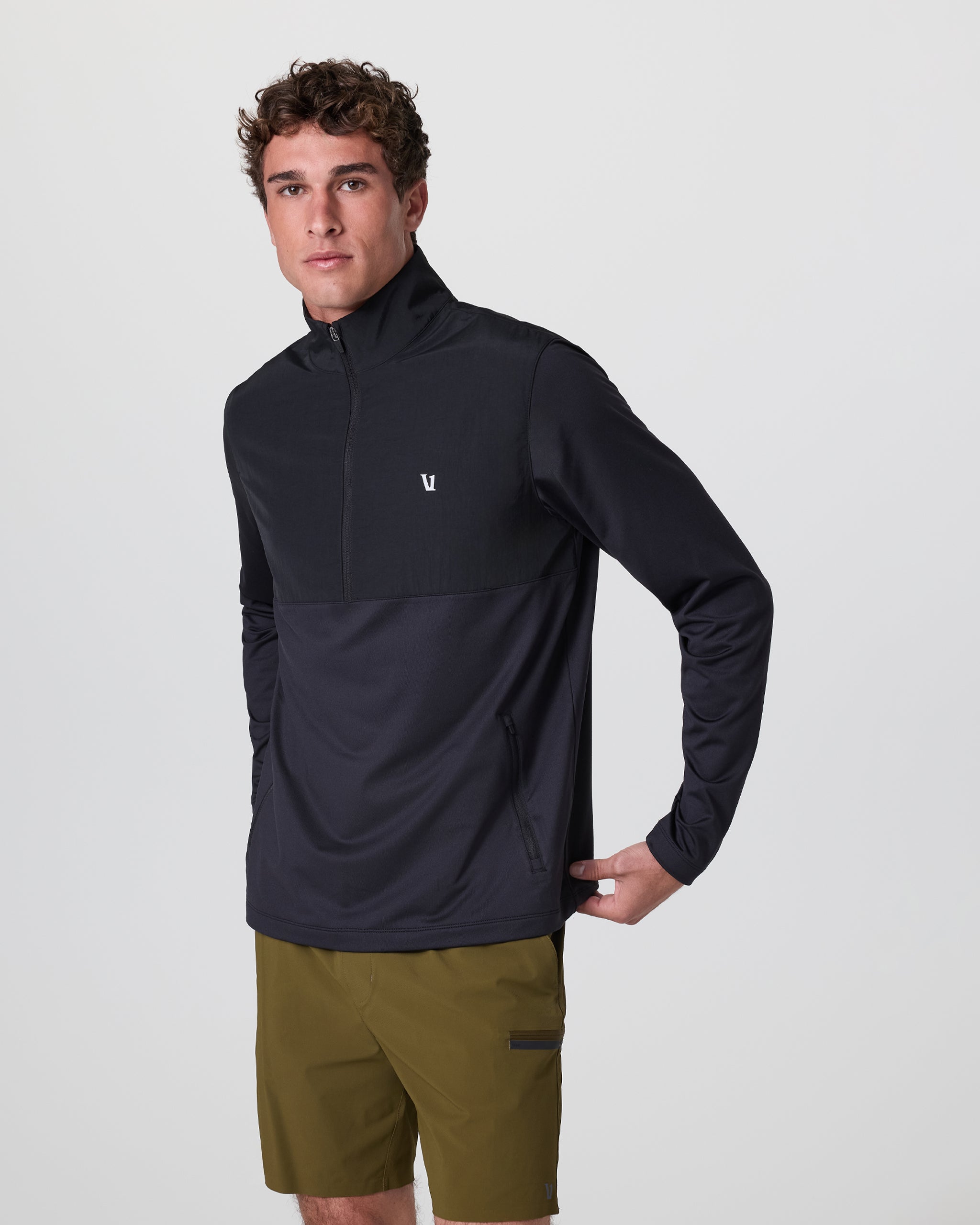Sunday Element Half Zip | Black
