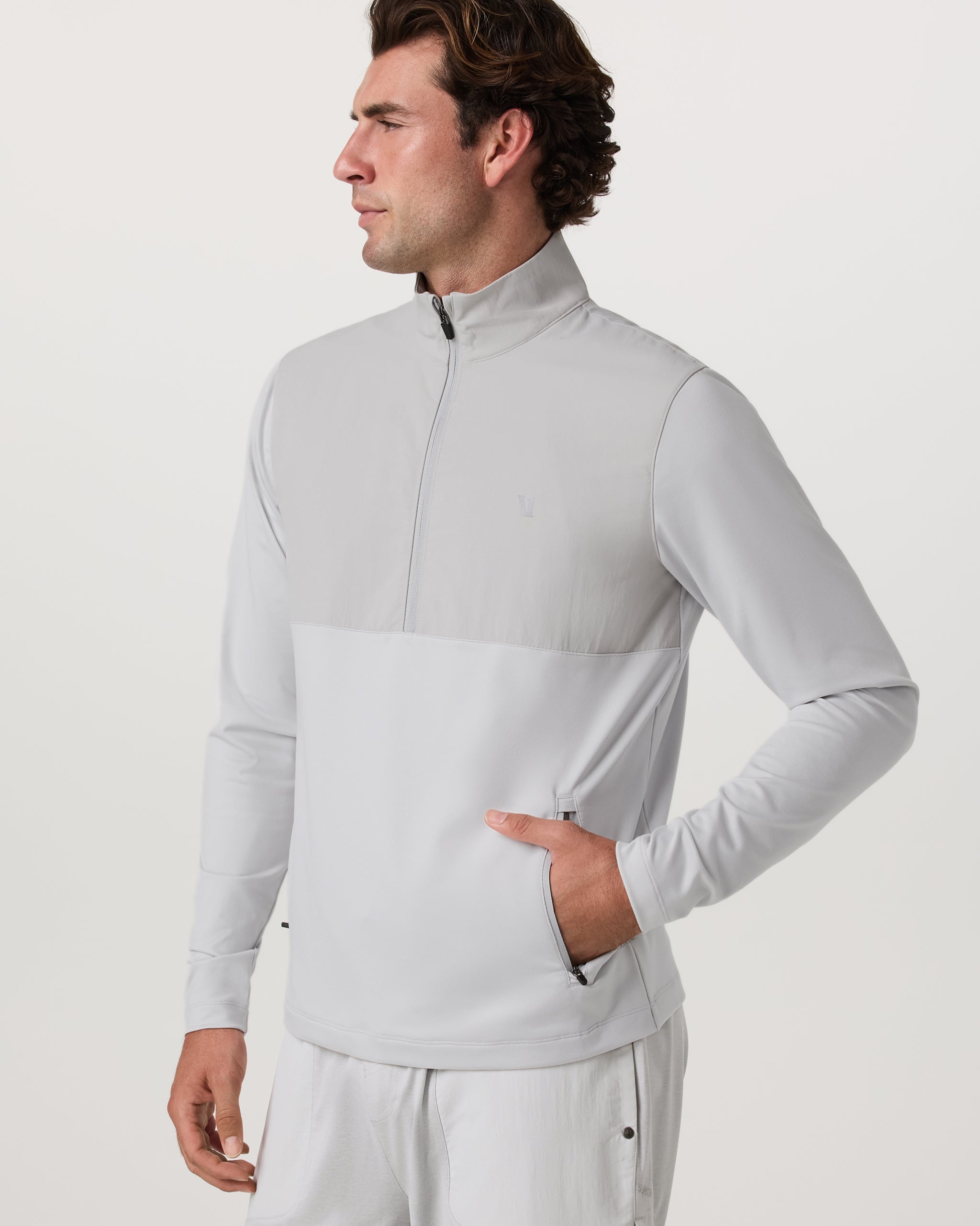 Sunday Element Half Zip | Frost Grey