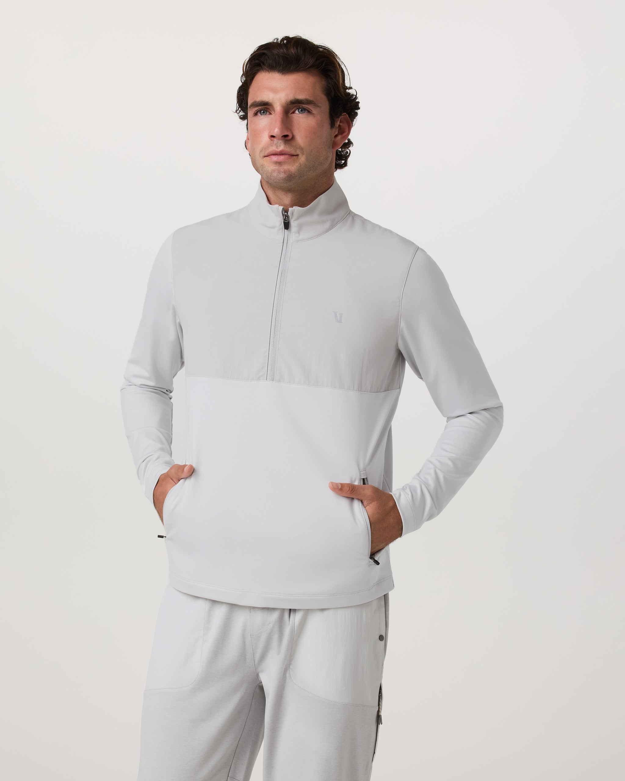 Sunday Element Half Zip | Frost Grey