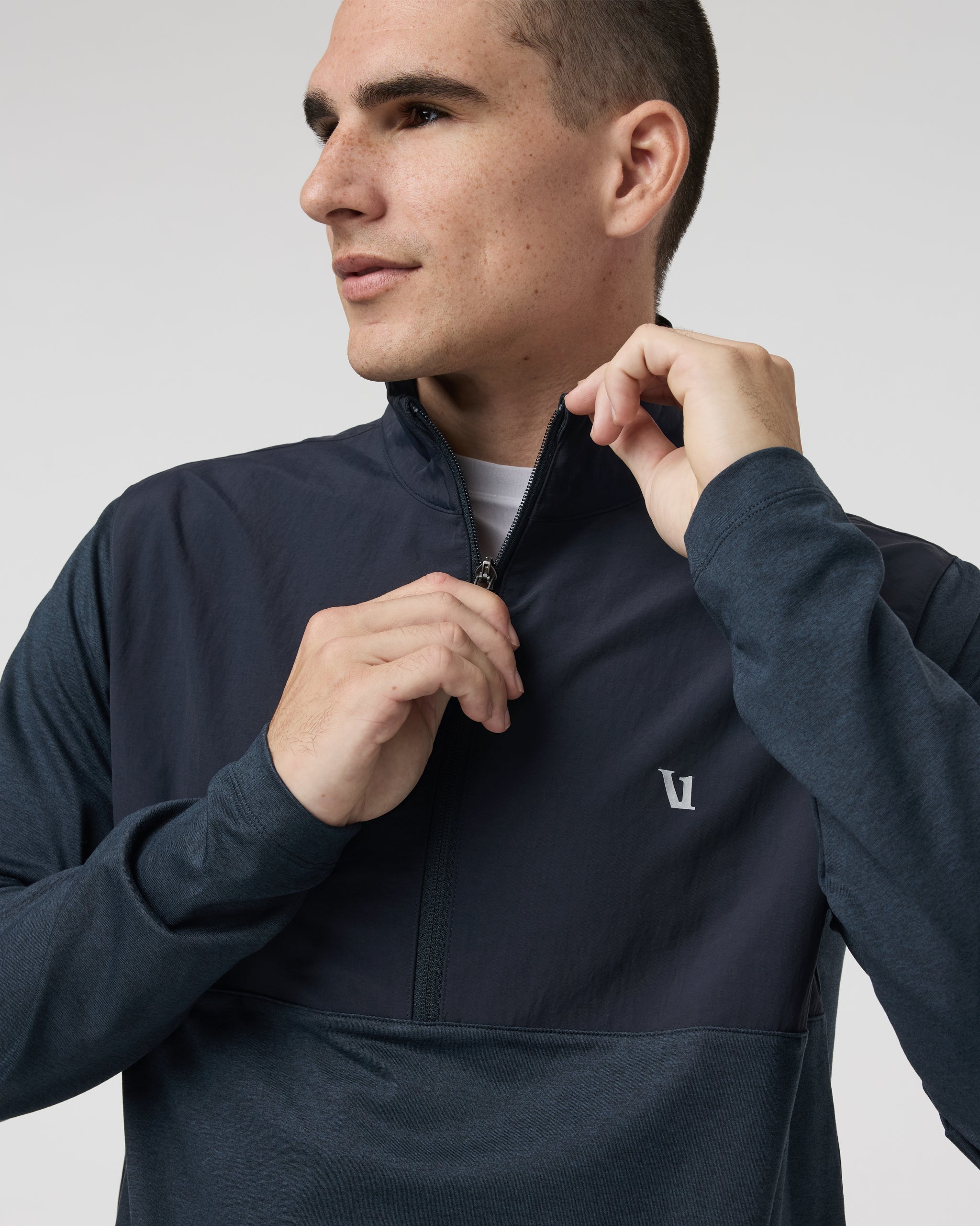 Sunday Element Half Zip | Ink Heather